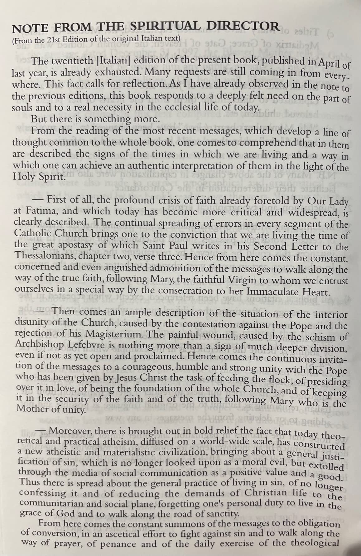 To The Priests, Our Lady's Beloved Sons (18th edition)