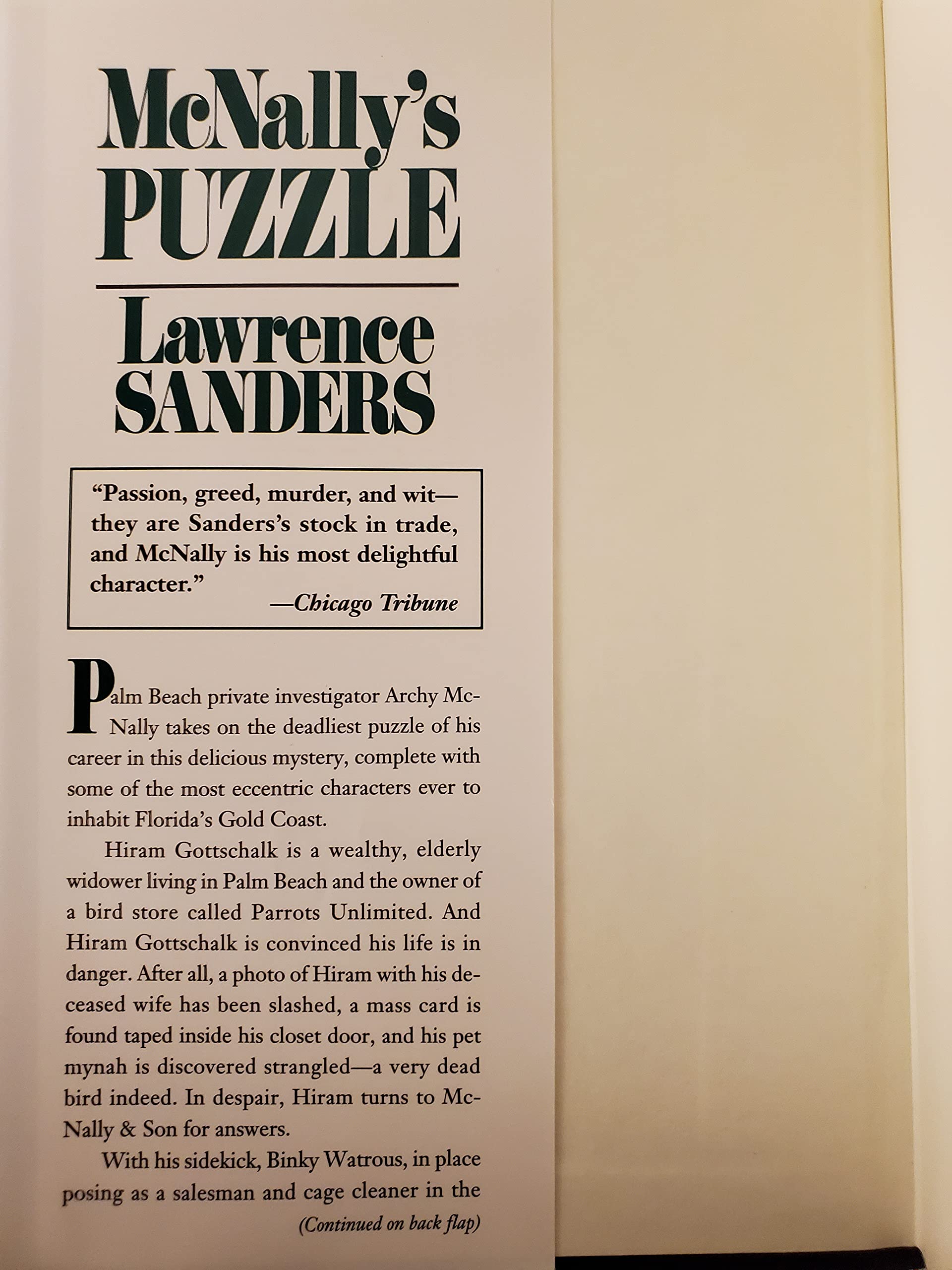 McNally's Puzzle used book depot