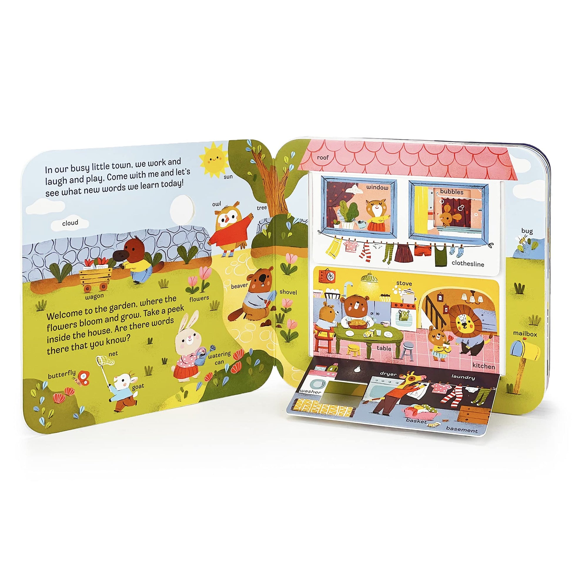 Peek-a-Flap Words Lift-a-Flap Board Book for Curious Minds and Little Learners; Ages 1-5 used book depot