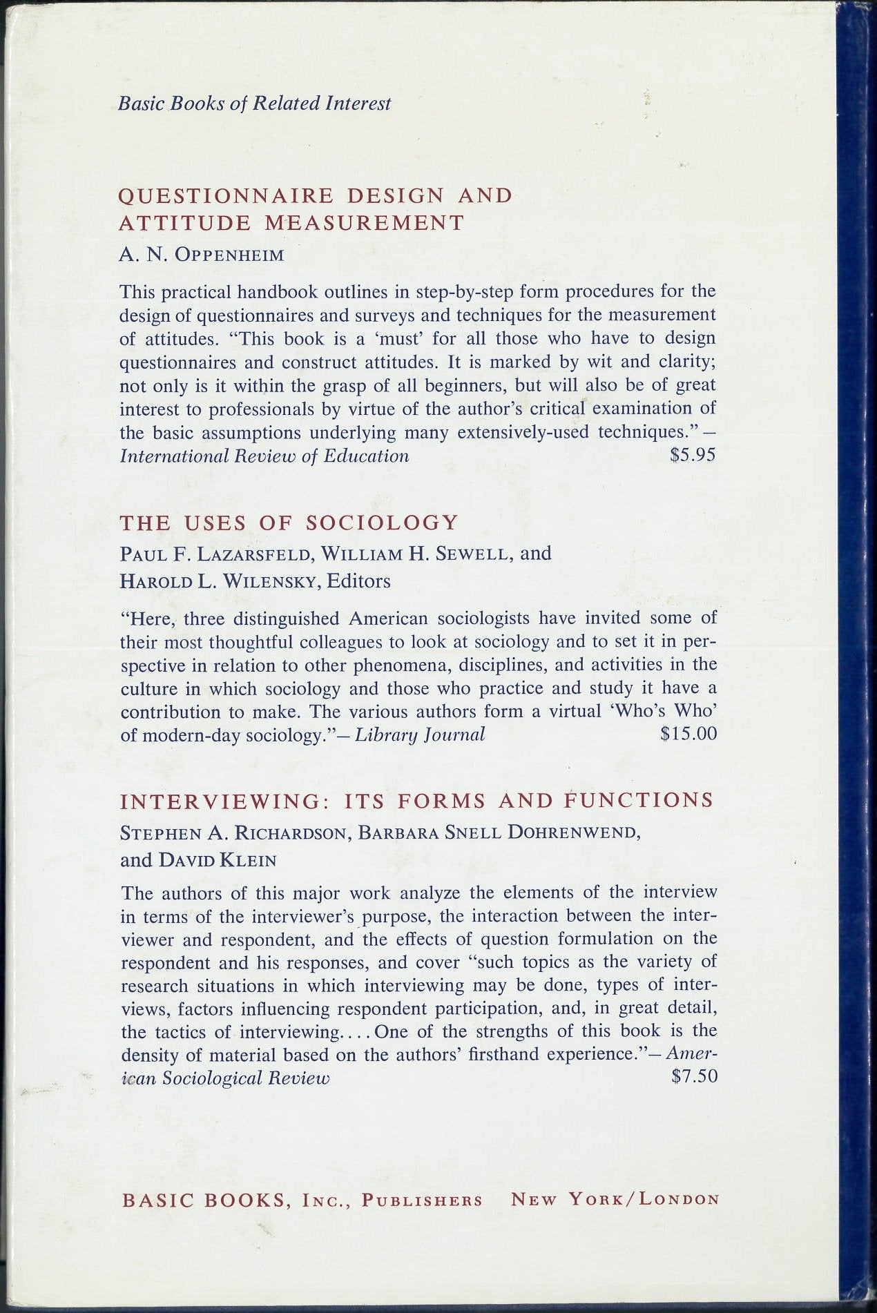 Logic Of Survey Analysis used book depot