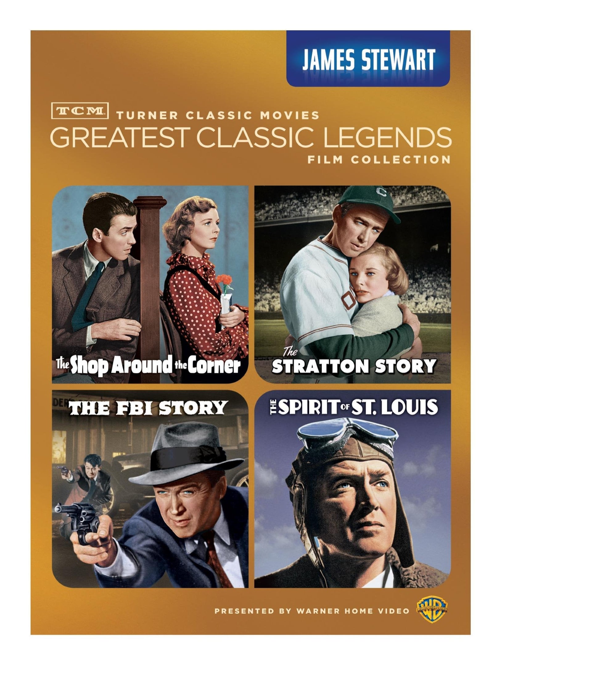 TCM Greatest Classic Legends: James Stewart (The Shop Around the Corner / The Stratton Story / The FBI Story / The Spirit of St. Louis) used book depot