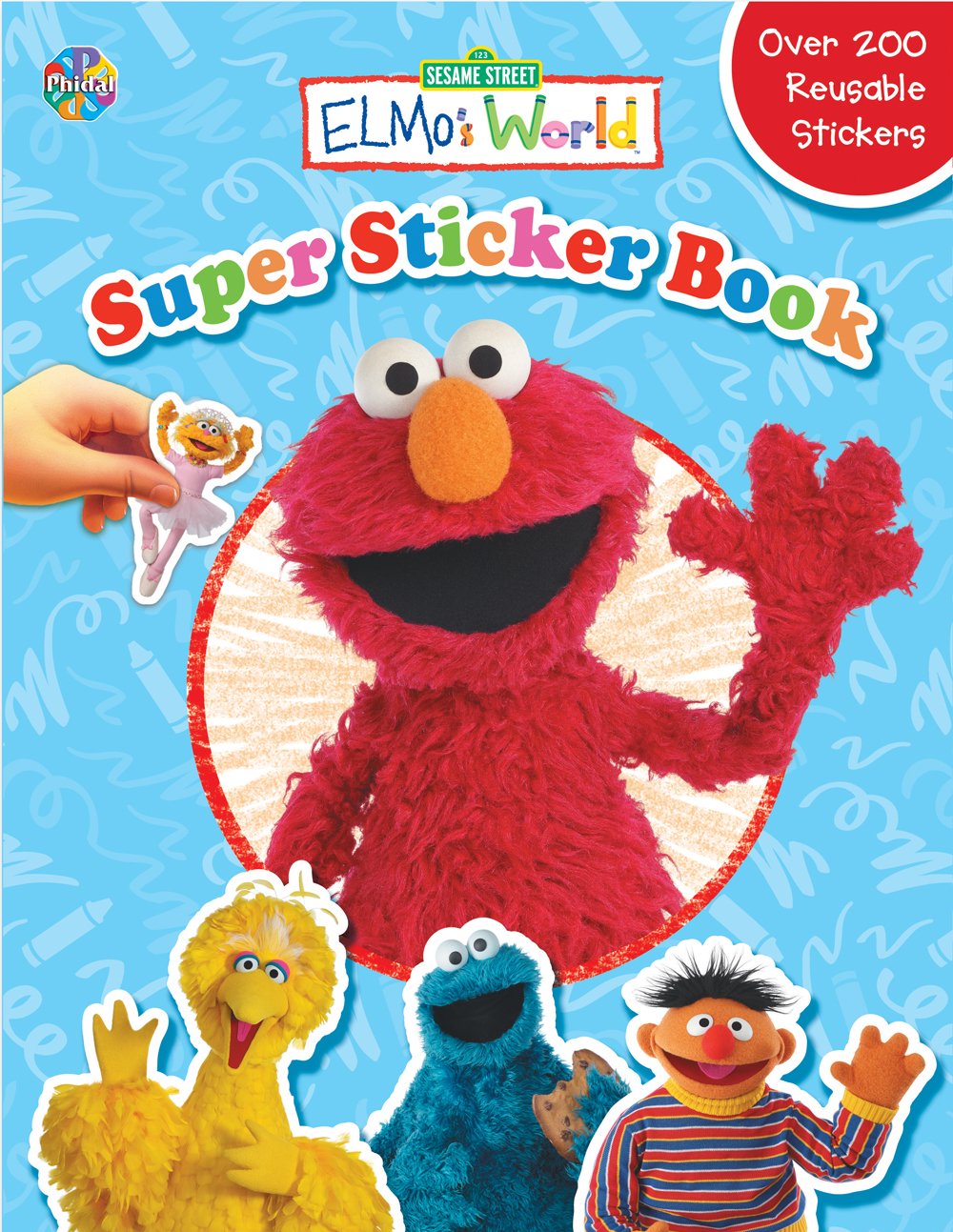 Elmo's World Super Sticker Book (Sesame Street) used book depot