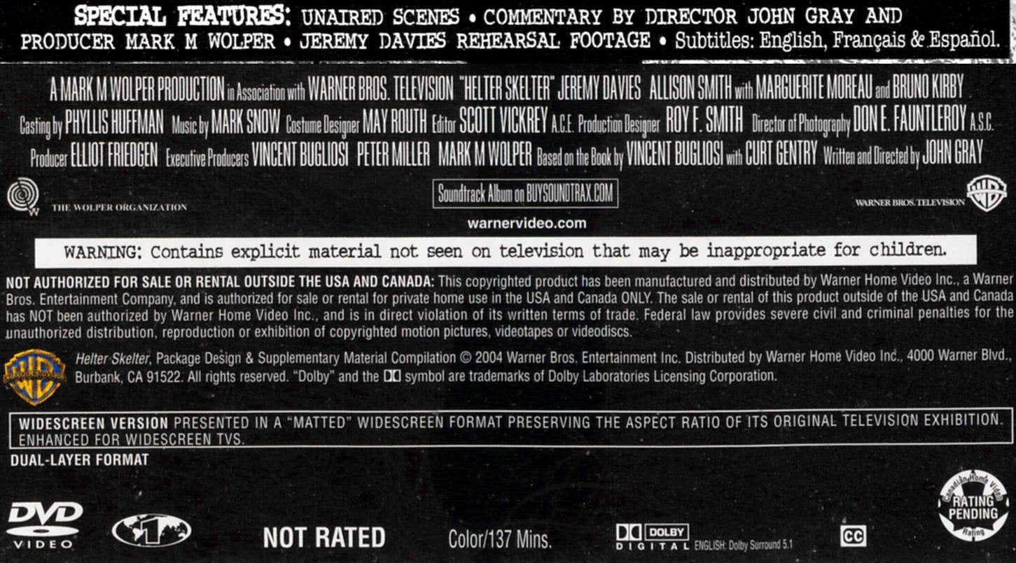 Helter Skelter (Director's Cut) used book depot