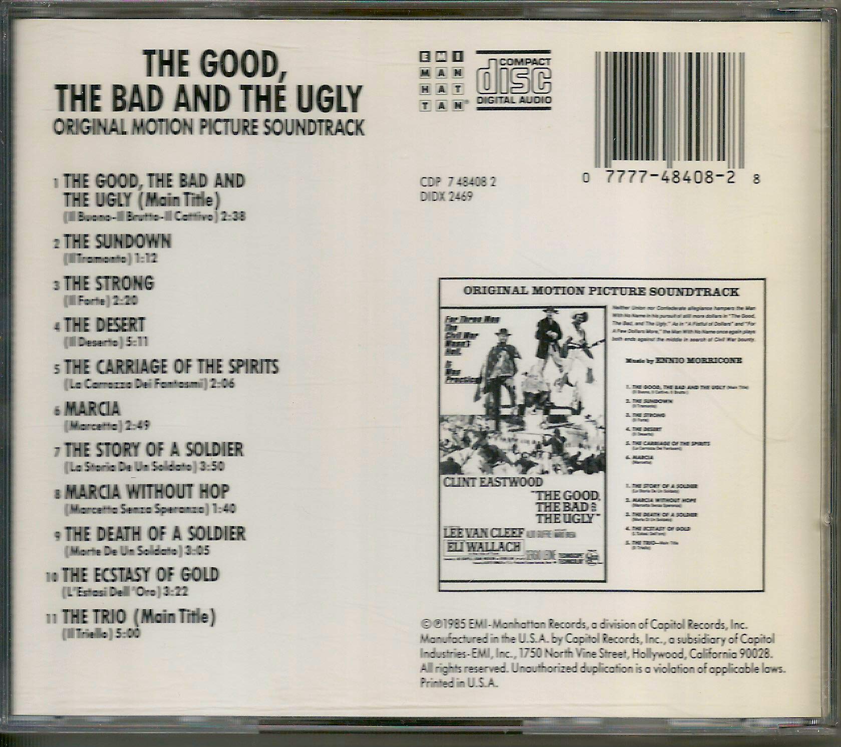 The Good, The Bad & The Ugly: Original Motion Picture Soundtrack used book depot