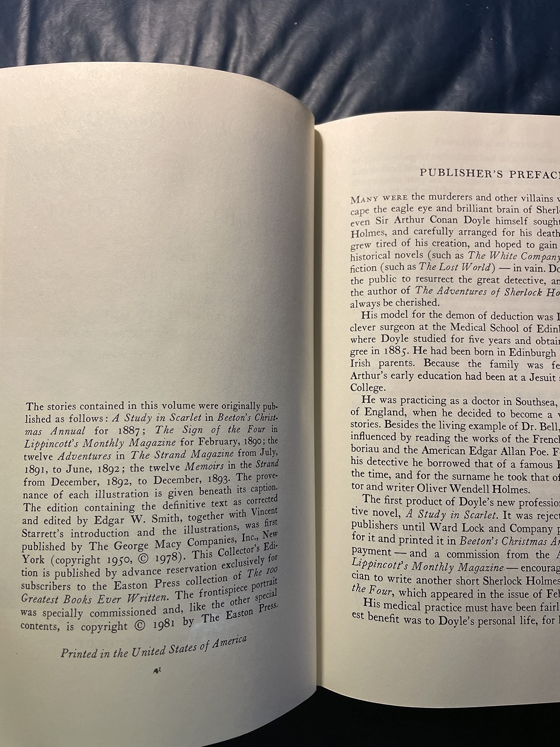 THE ADVENTURES OF SHERLOCK HOLMES (The 100 Greatest Books Ever Written) used book depot