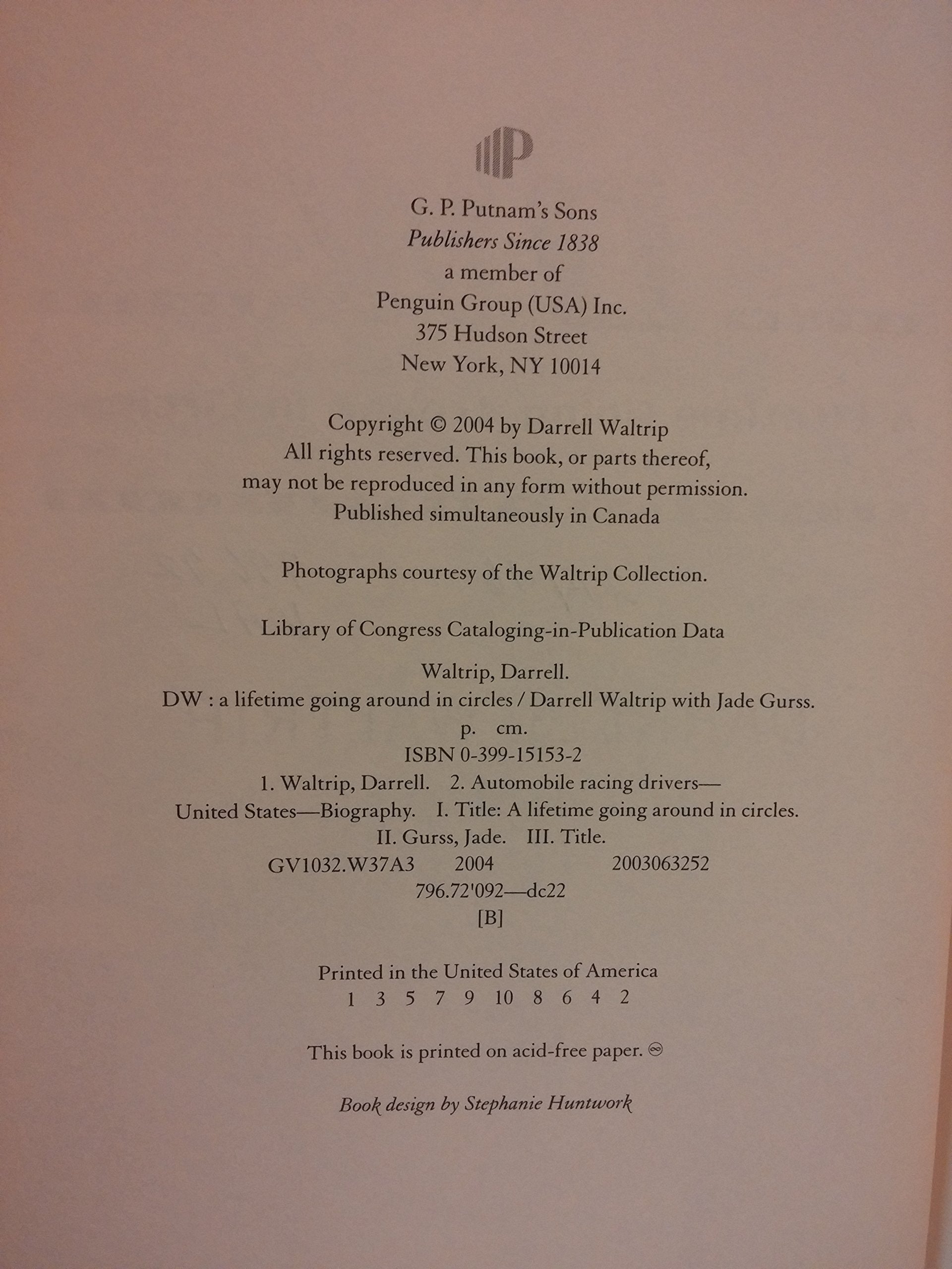 DW: A Lifetime Going Around in Circles used book depot