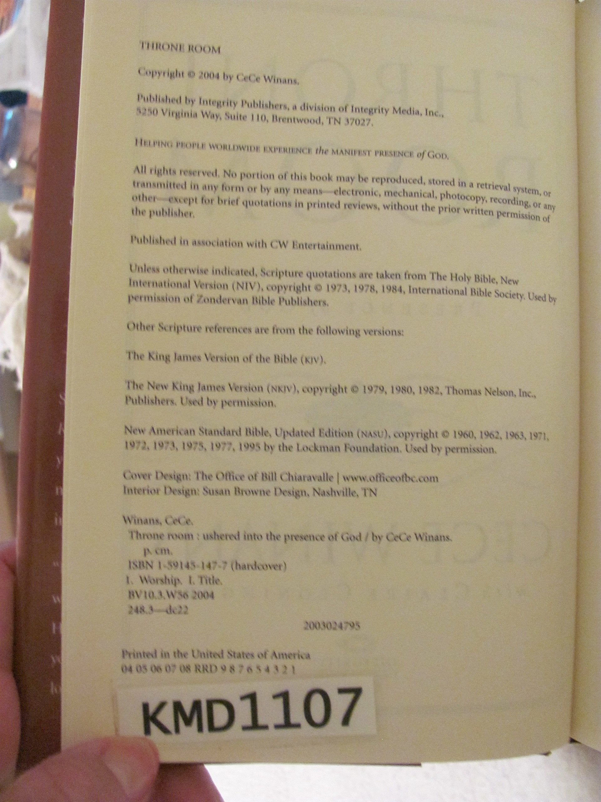 Throne Room: Ushered into the Presence of God used book depot