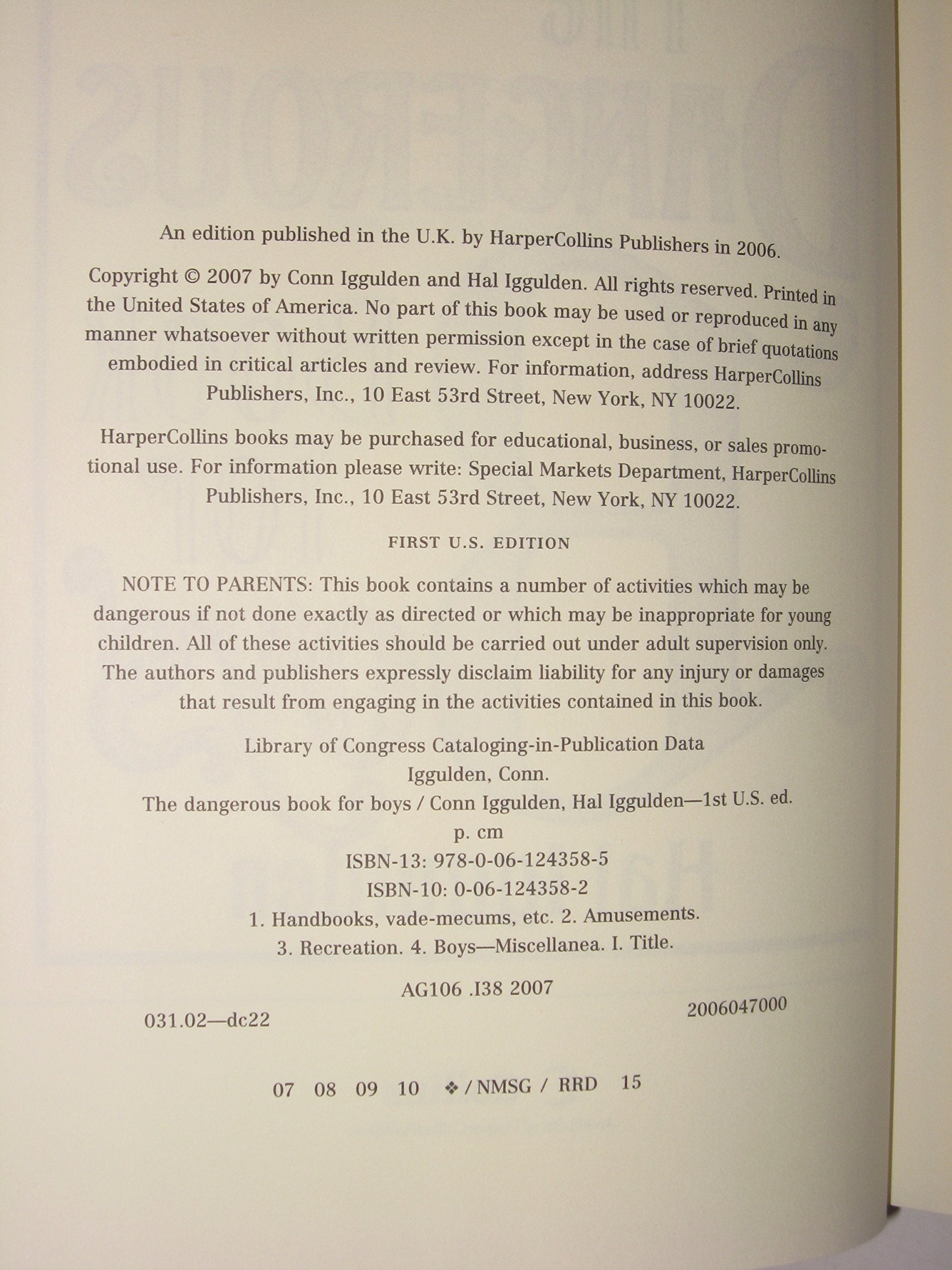 The Dangerous Book for Boys used book depot