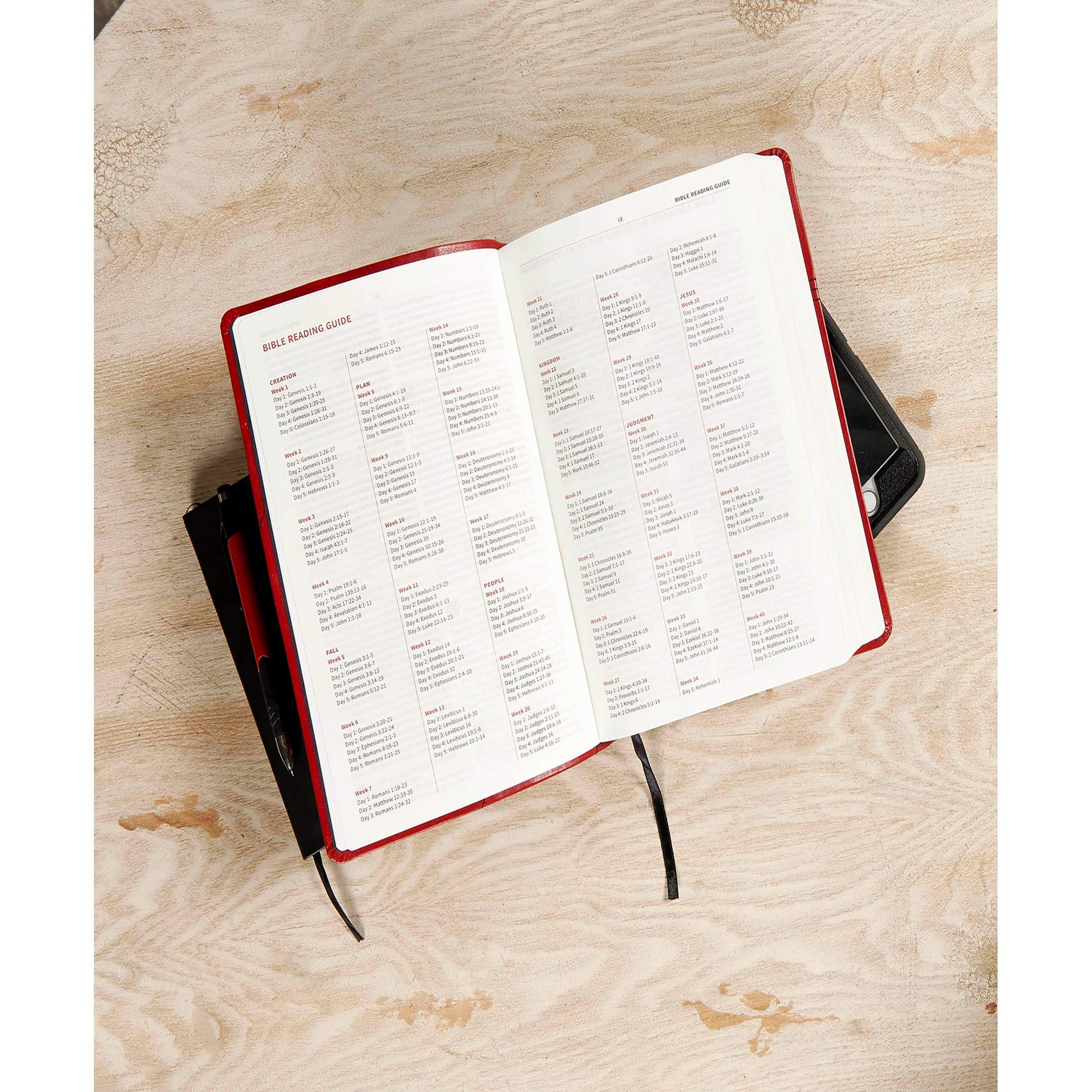 CSB Seven Arrows Bible, Crimson LeatherTouch: The How-to-Study Bible for Students used book depot