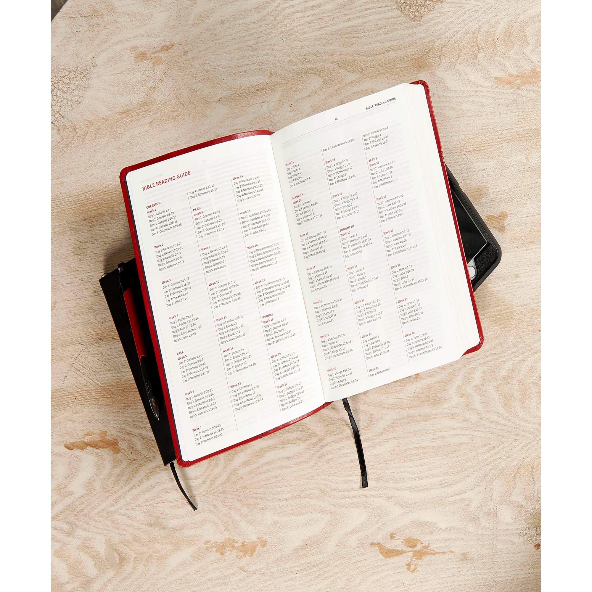 CSB Seven Arrows Bible, Crimson LeatherTouch: The How-to-Study Bible for Students used book depot