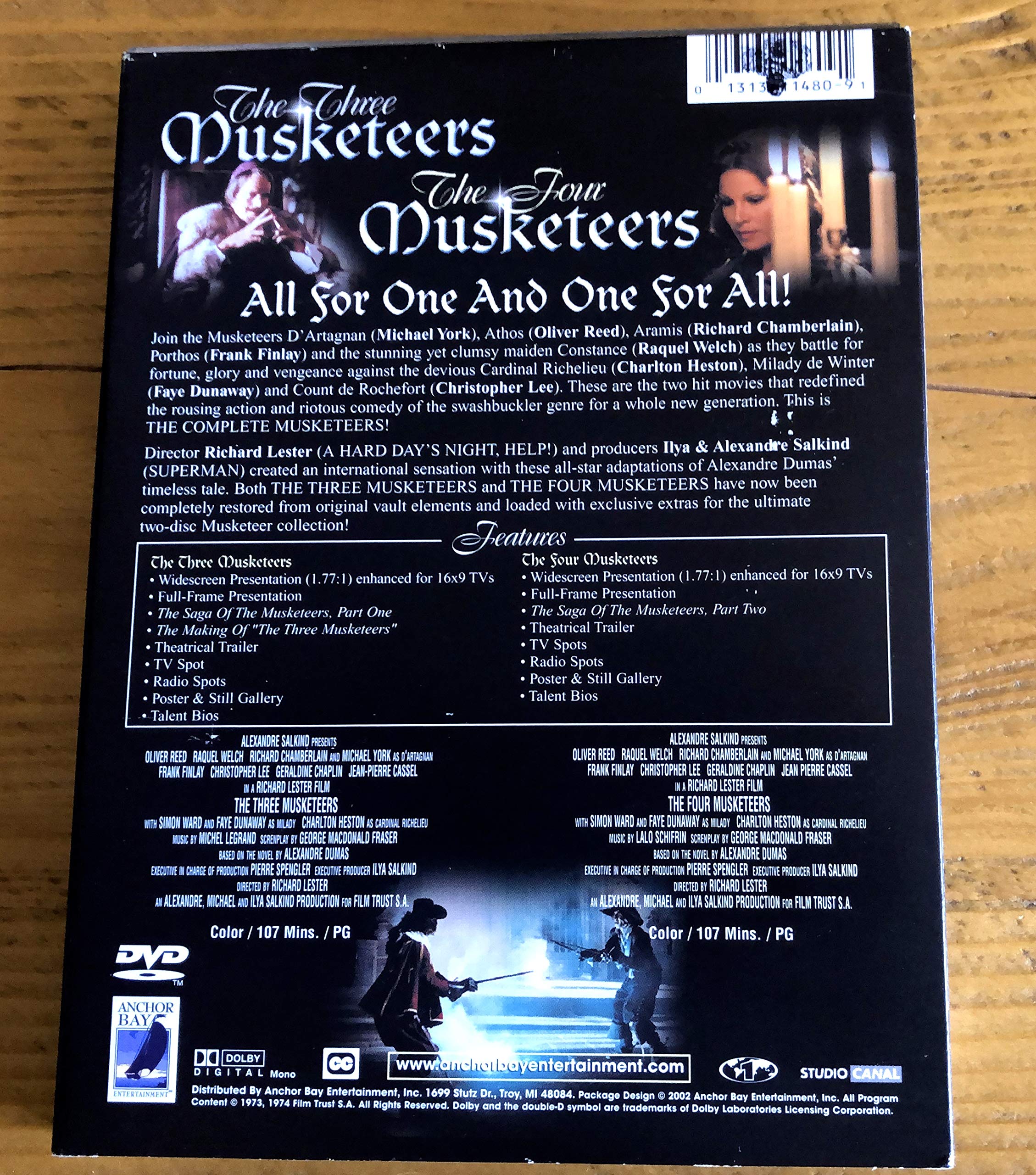 The Complete Musketeers (The Three Musketeers / The Four Musketeers) [DVD] used book depot