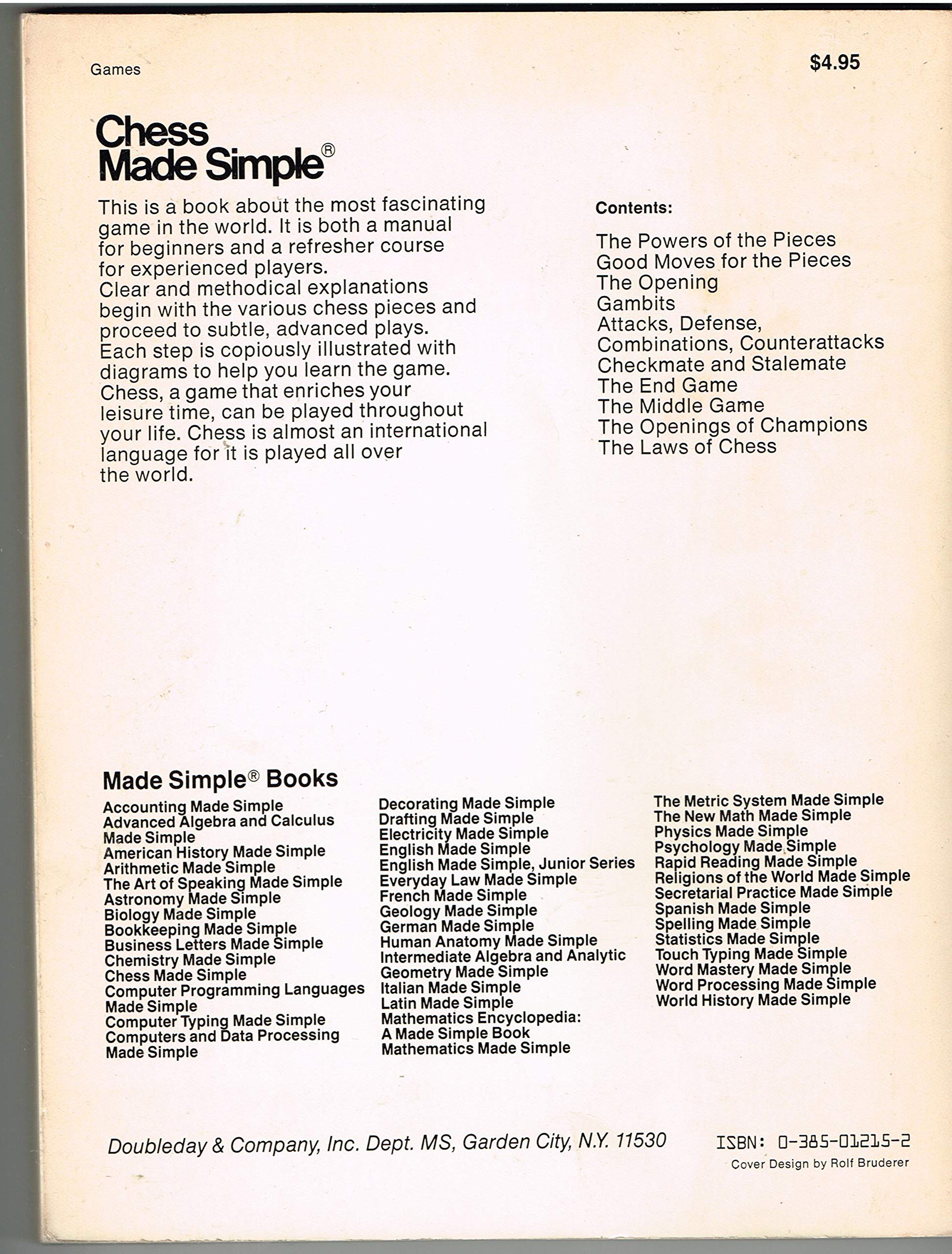 Chess Made Simple used book depot