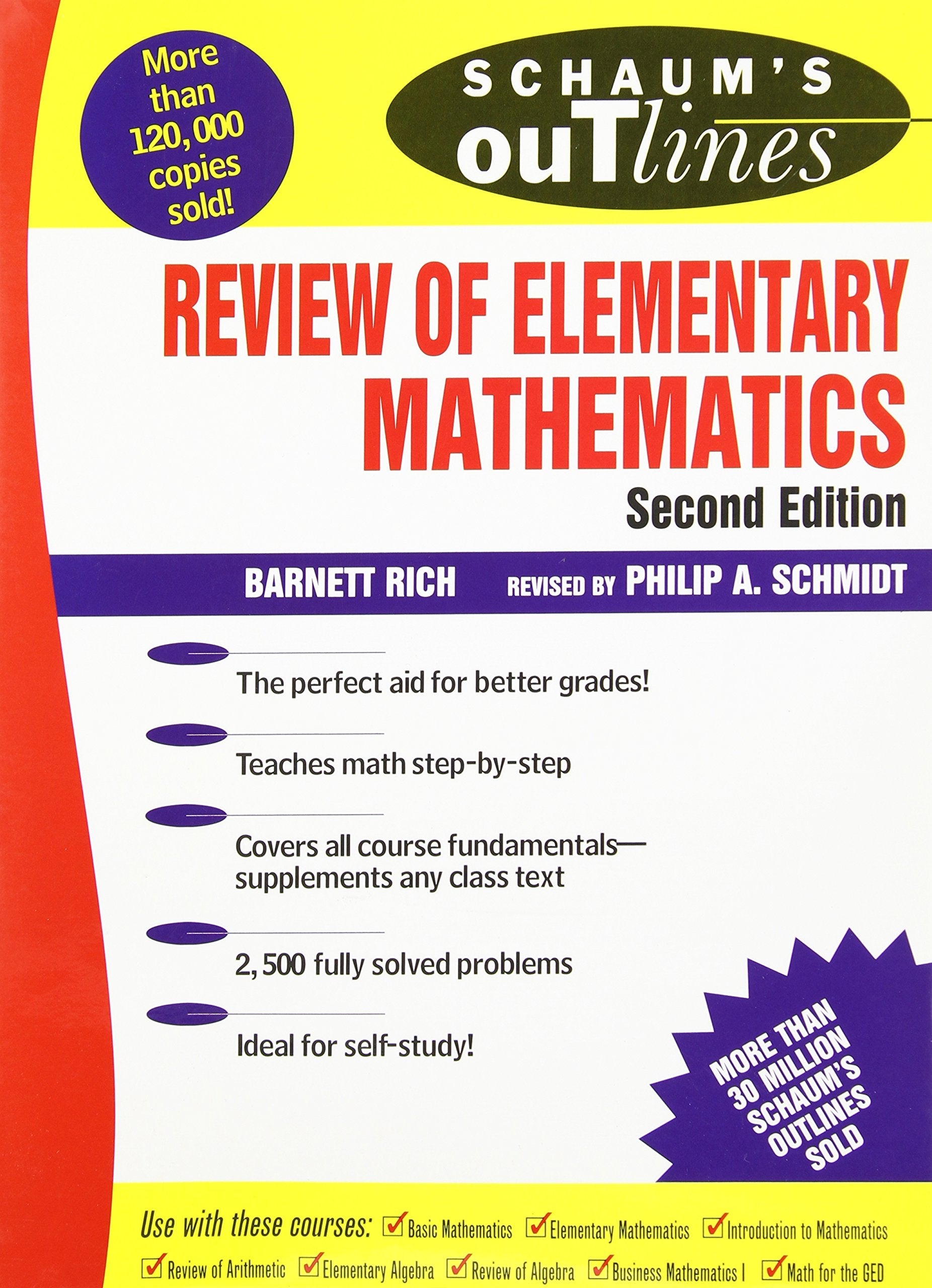 Schaum's Outline of Review of Elementary Mathematics used book depot