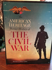 The American Heritage Picture History of The Civil War, Volumes 1 and 2, and American Heritage Civil War Chronology with Notes on the Leading Participants (Set of 3 Books with Slipcase)