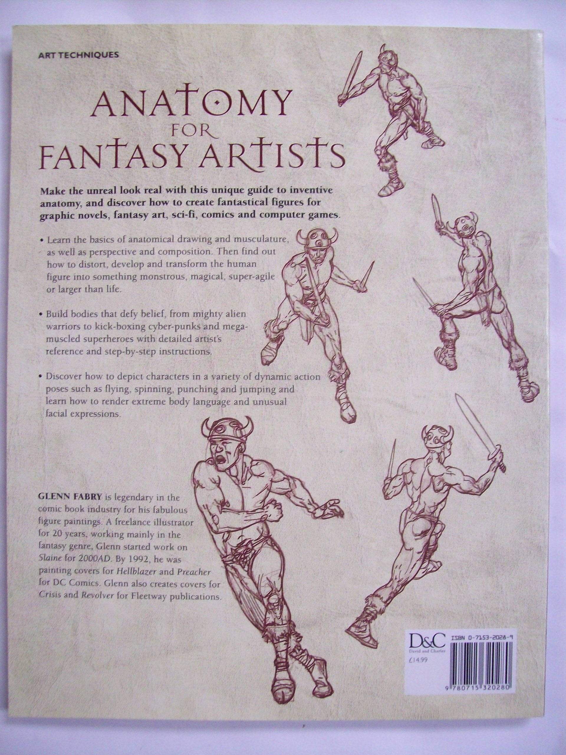 Anatomy for Fantasy Artists : An Illustrator's Guide to Creating Action Figures and Fantastical Forms used book depot