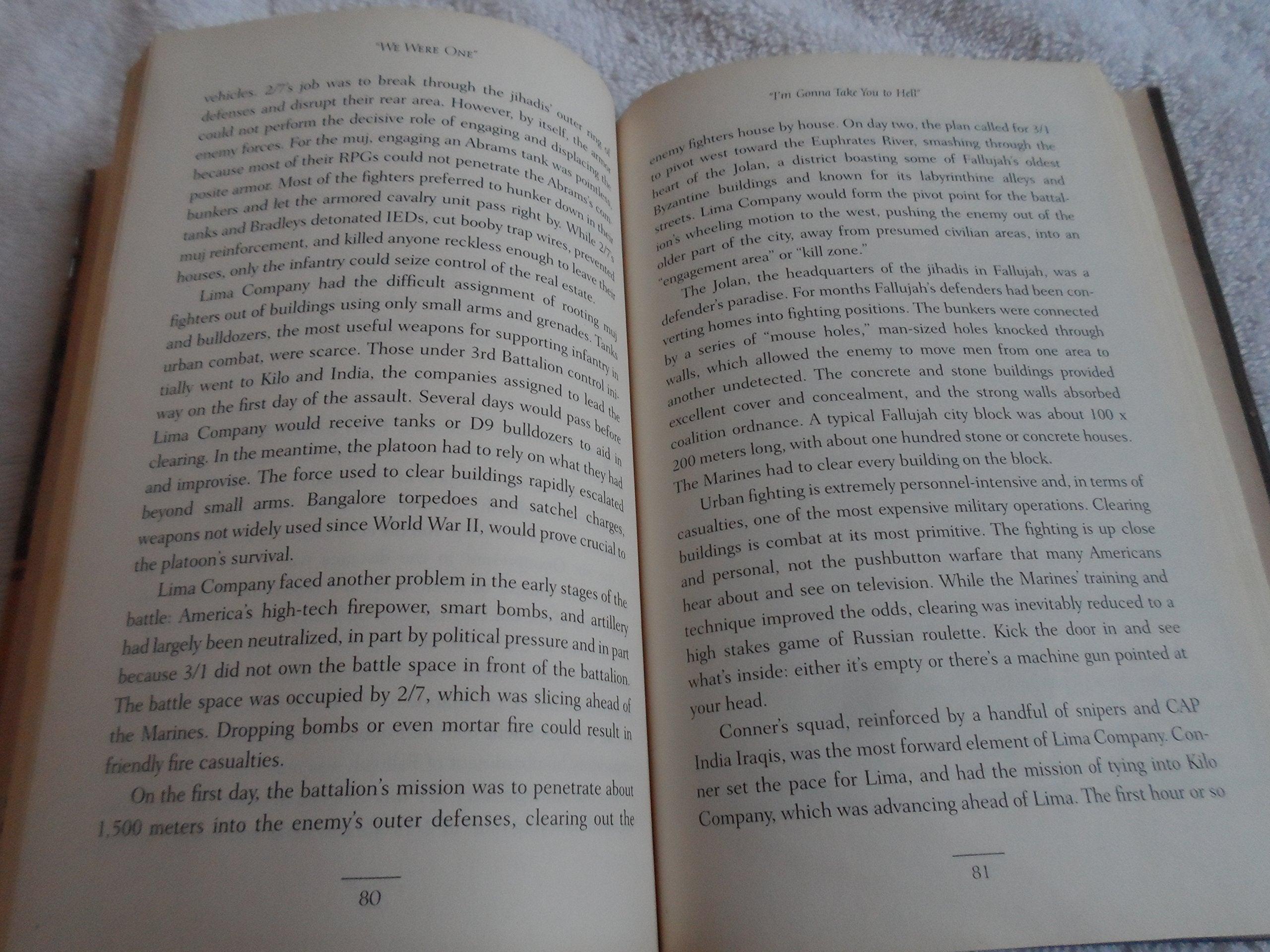 We Were One: Shoulder to Shoulder with the Marines Who Took Fallujah used book depot