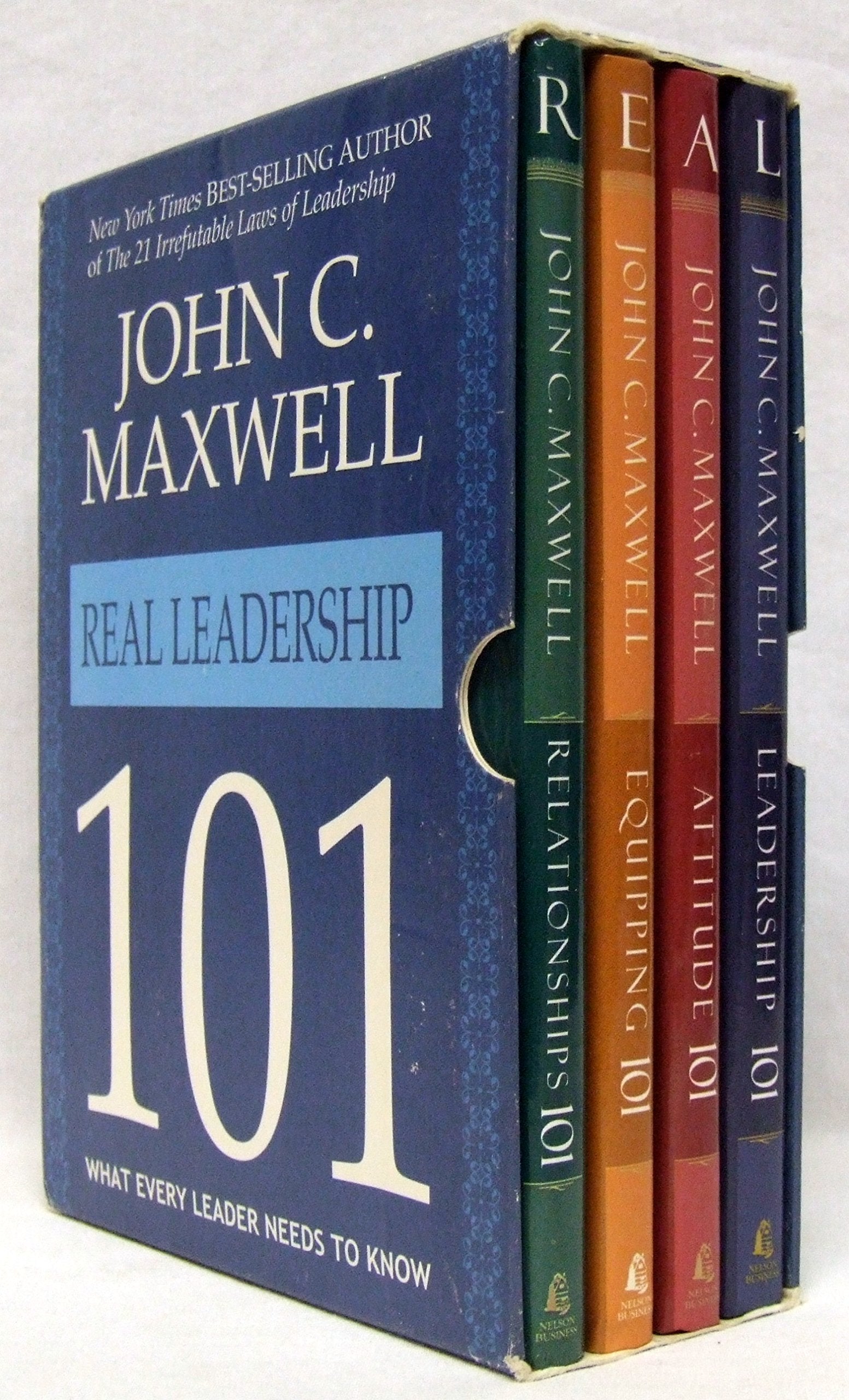Real Leadership 101 Box Set: Leadership 101, Attitude 101, Equipping 101, Relationships 101 used book depot