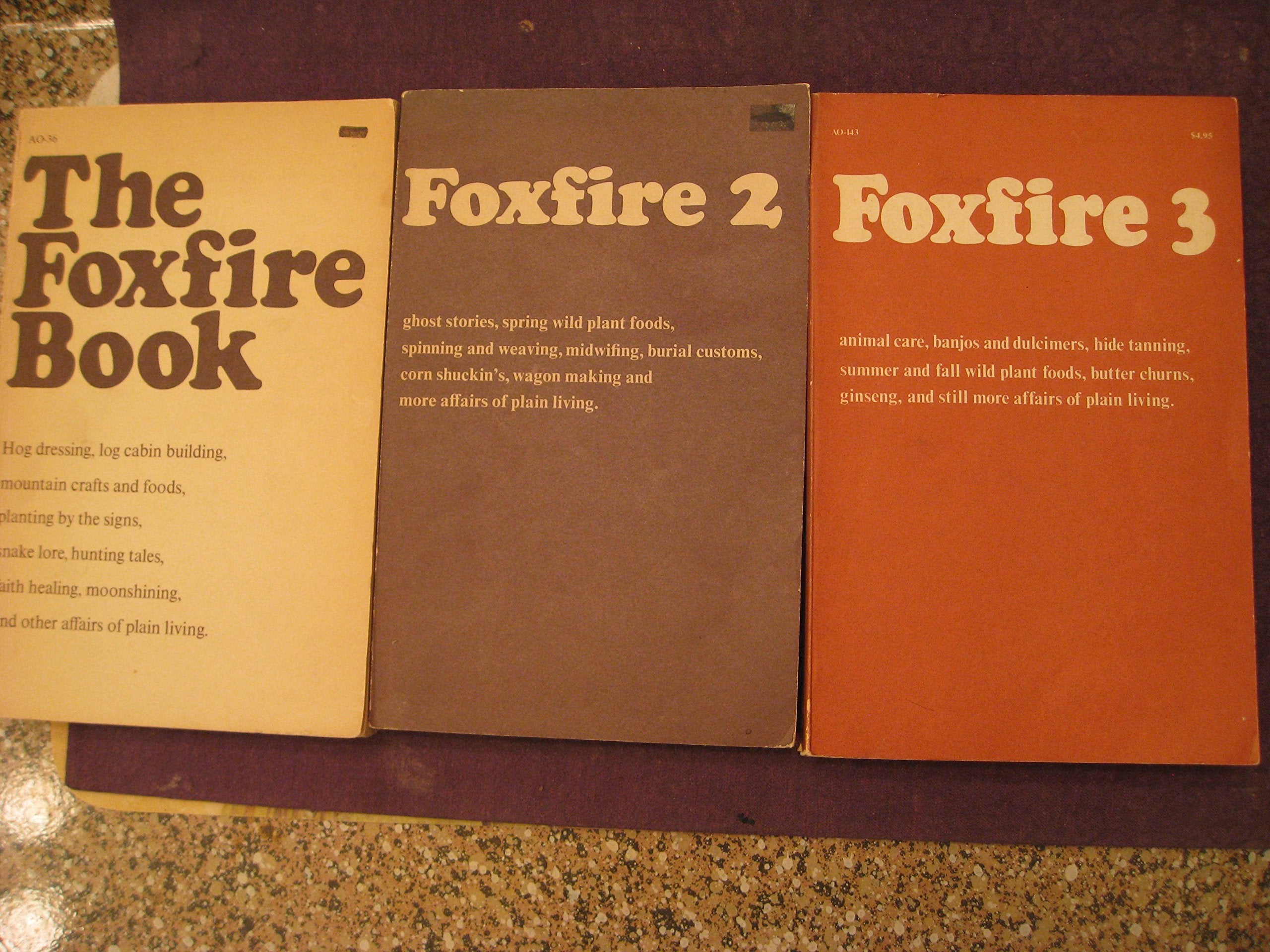 The Foxfire Book Vol 1,2,3 - Three Vol boxed set used book depot