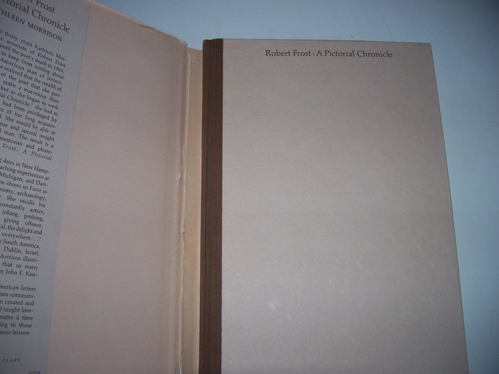 Robert Frost: A Pictorial Chronicle used book depot