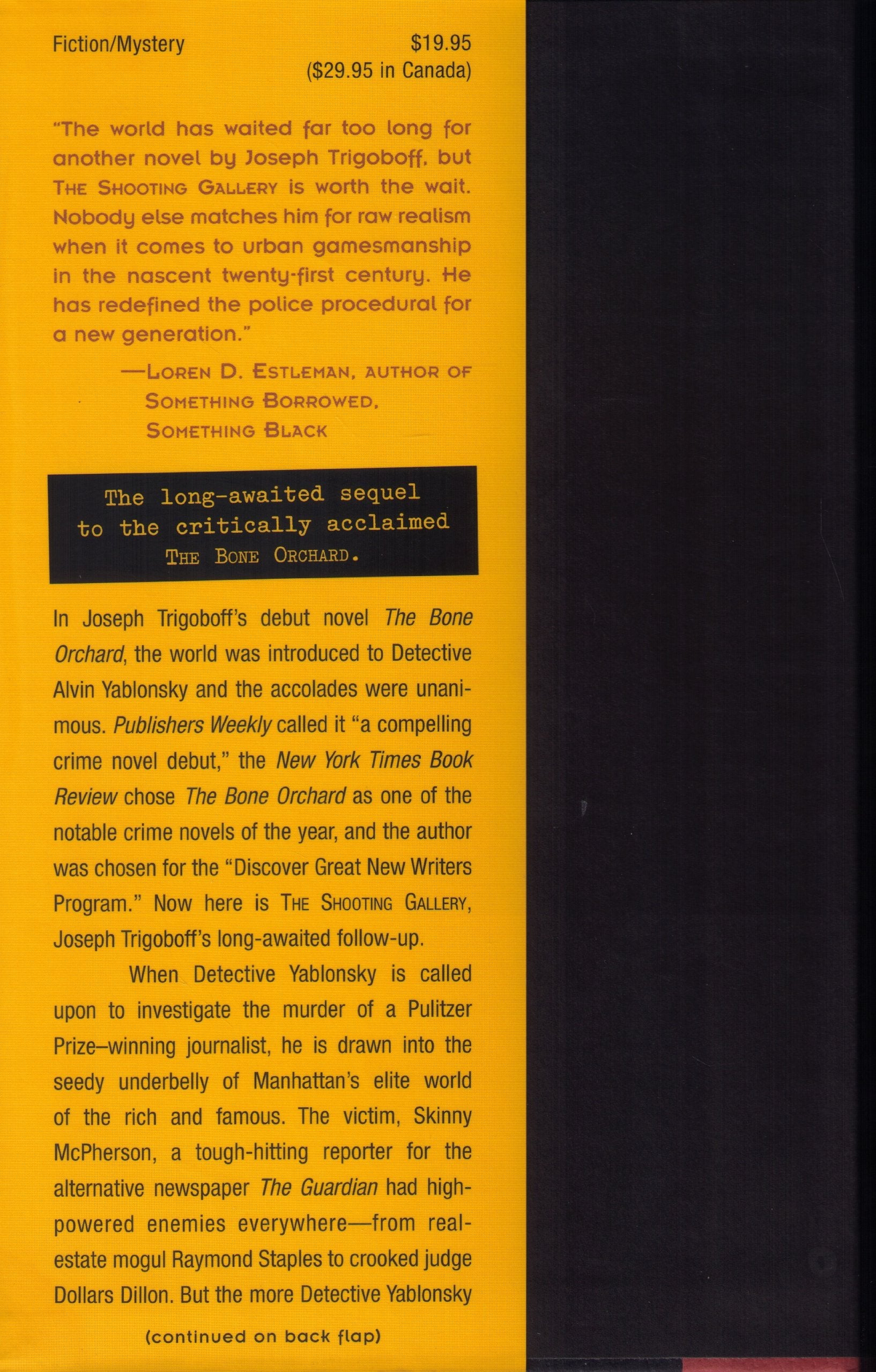 The Shooting Gallery: A Detective Yablonsky Mystery used book depot