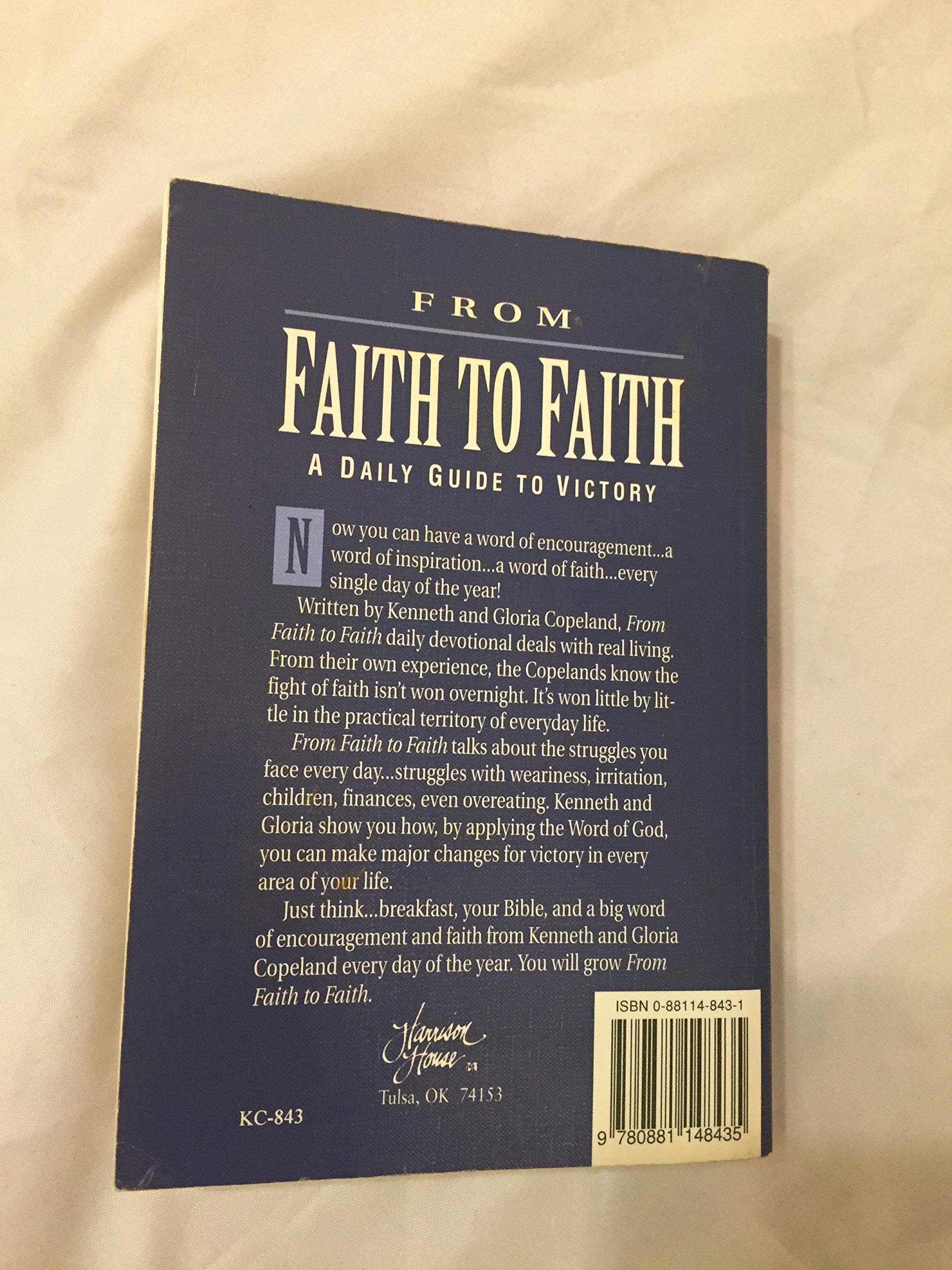 From Faith to Faith: A Daily Guide to Victory used book depot