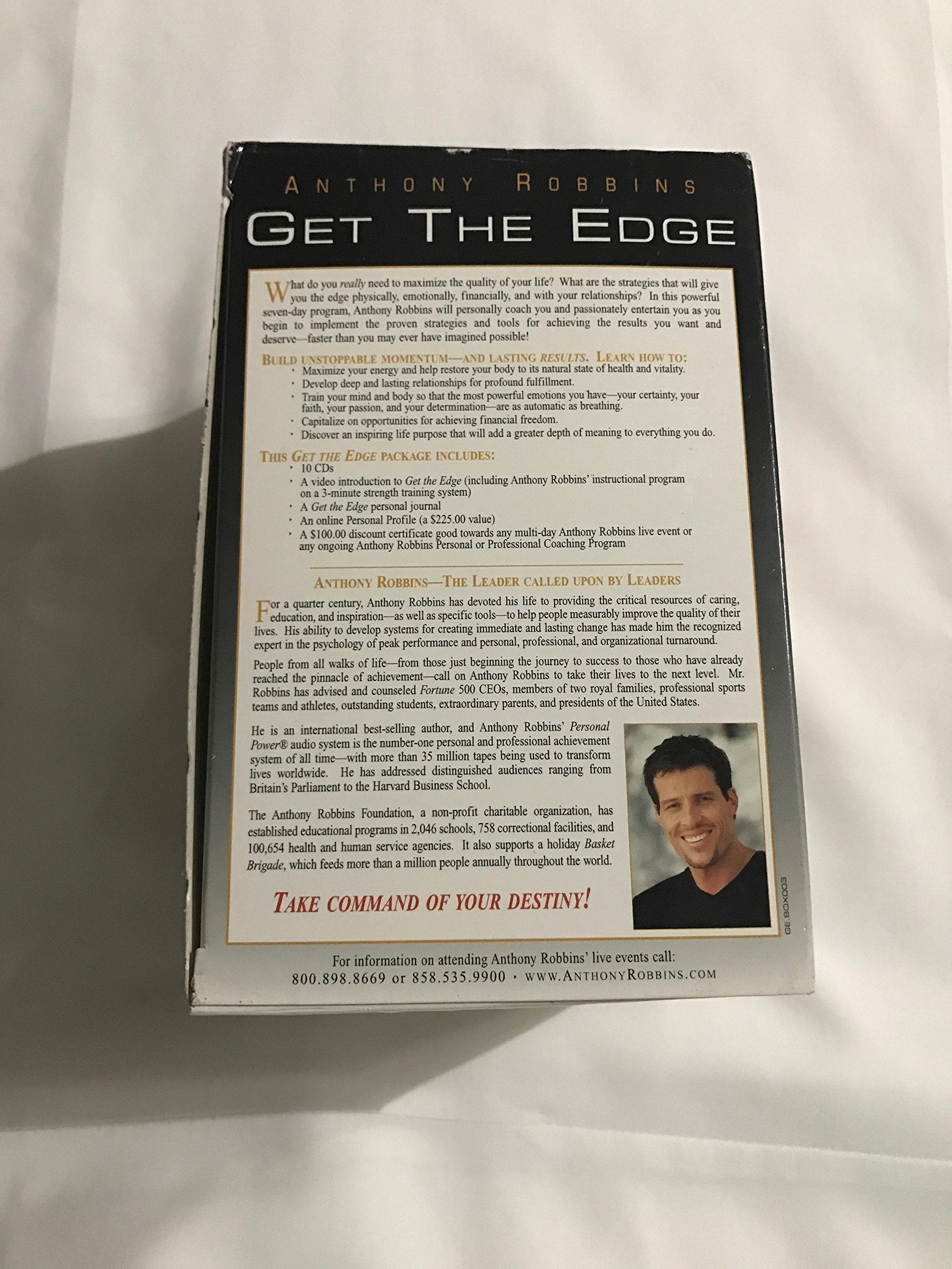 Get the Edge: A 7-Day Program To Transform Your Life used book depot
