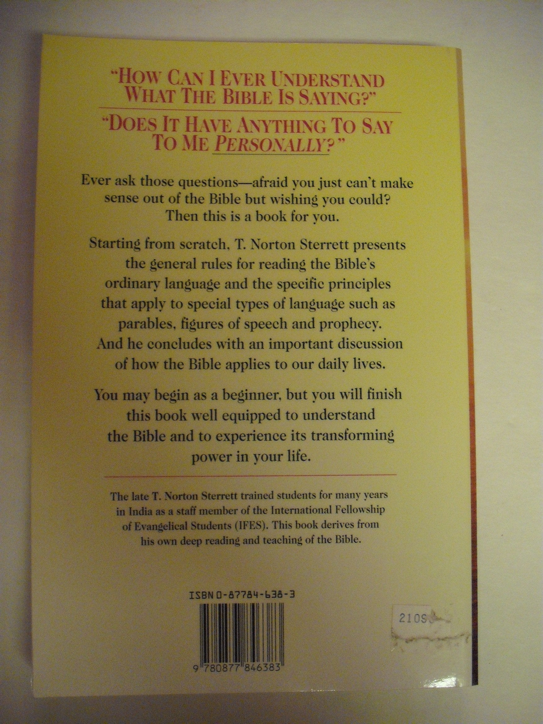 How to Understand Your Bible used book depot