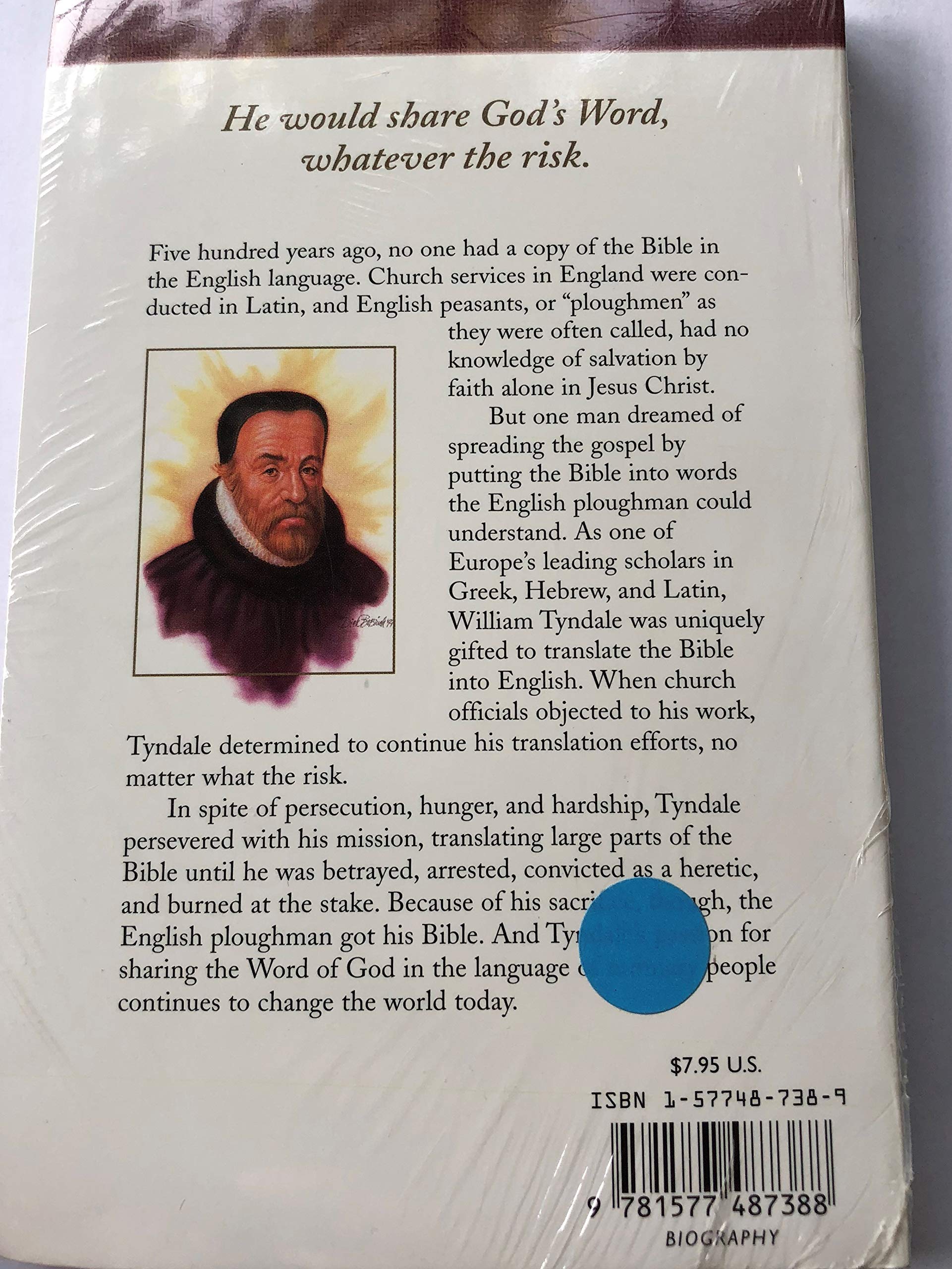 William Tyndale (Heroes of the Faith) used book depot