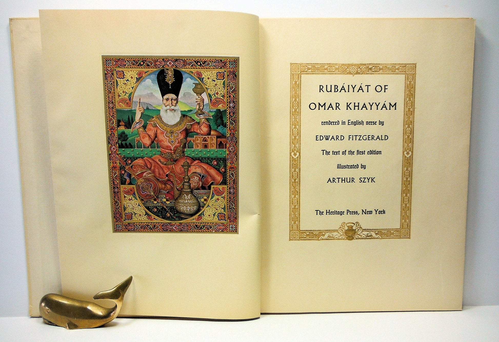 Rubaiyat of Omar Khayyam Rendered in English Verse by Edward Fitzgerald: Text of the First Editon used book depot