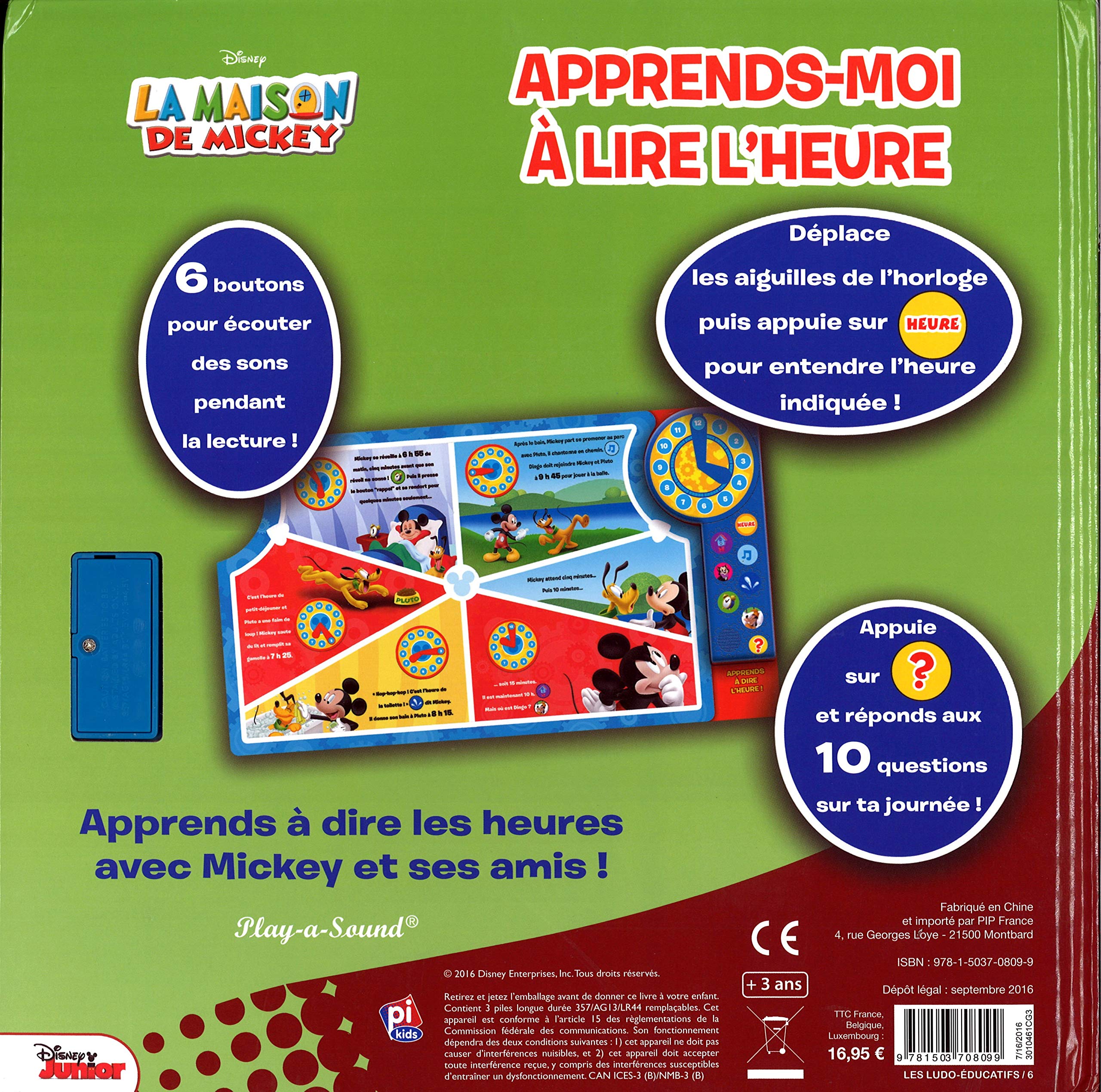 LA MAISON DE MICKEY - APPRENDS-MOI A LIRE L'HEURE