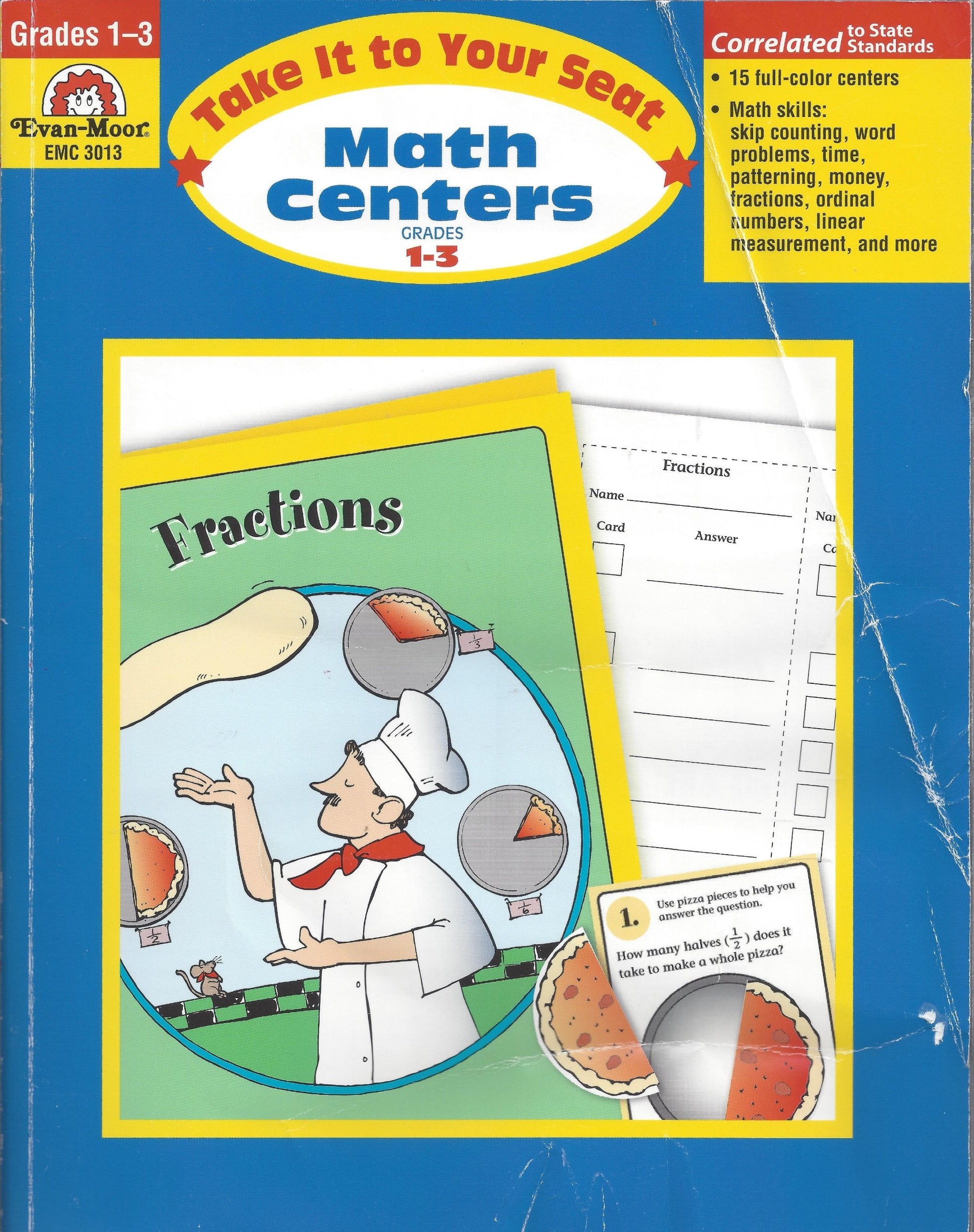 Take It to Your Seat Math Centers, Grades 1-3 used book depot