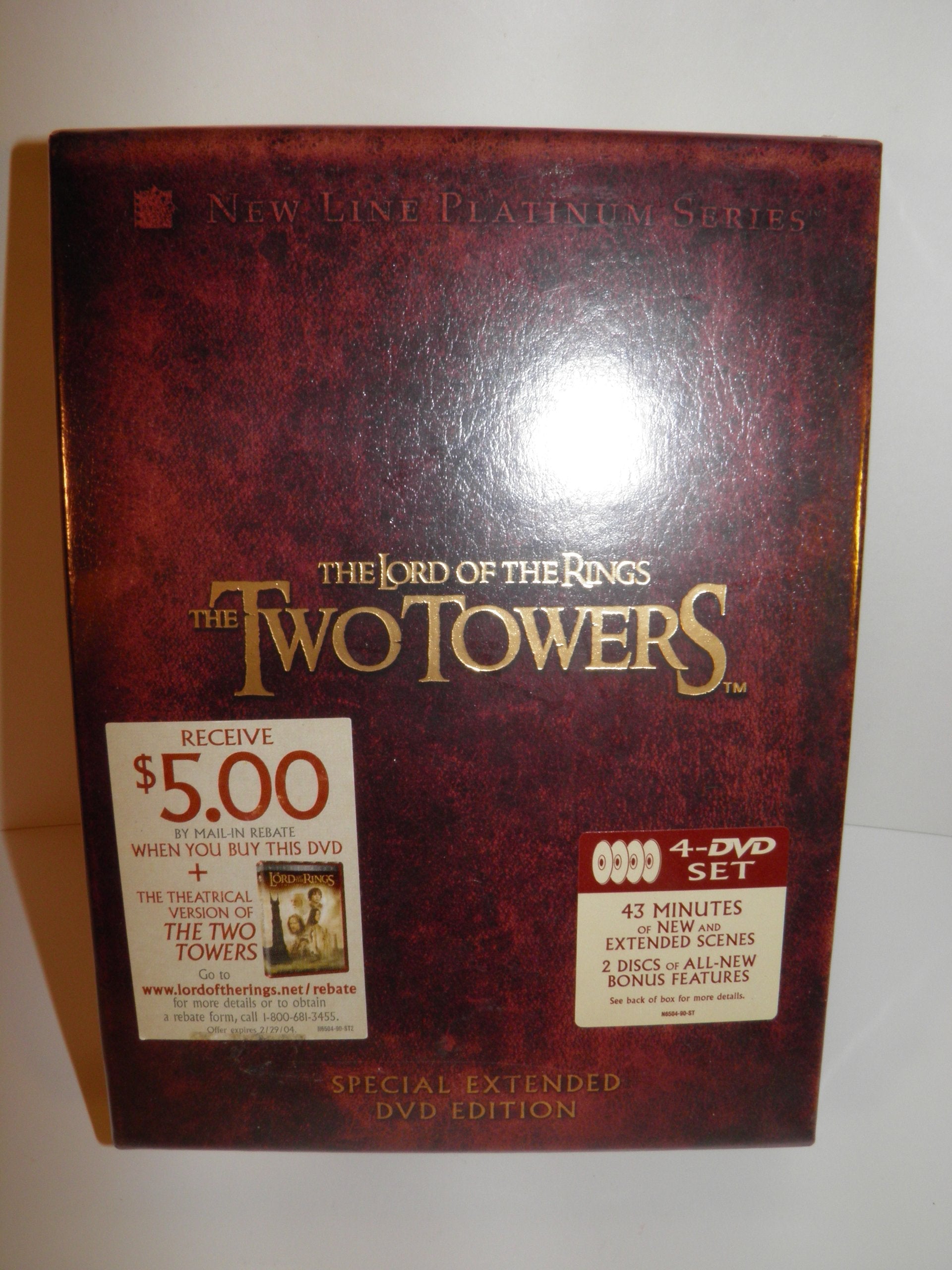 The Lord of the Rings: The Two Towers (Four-Disc Special Extended Edition) used book depot