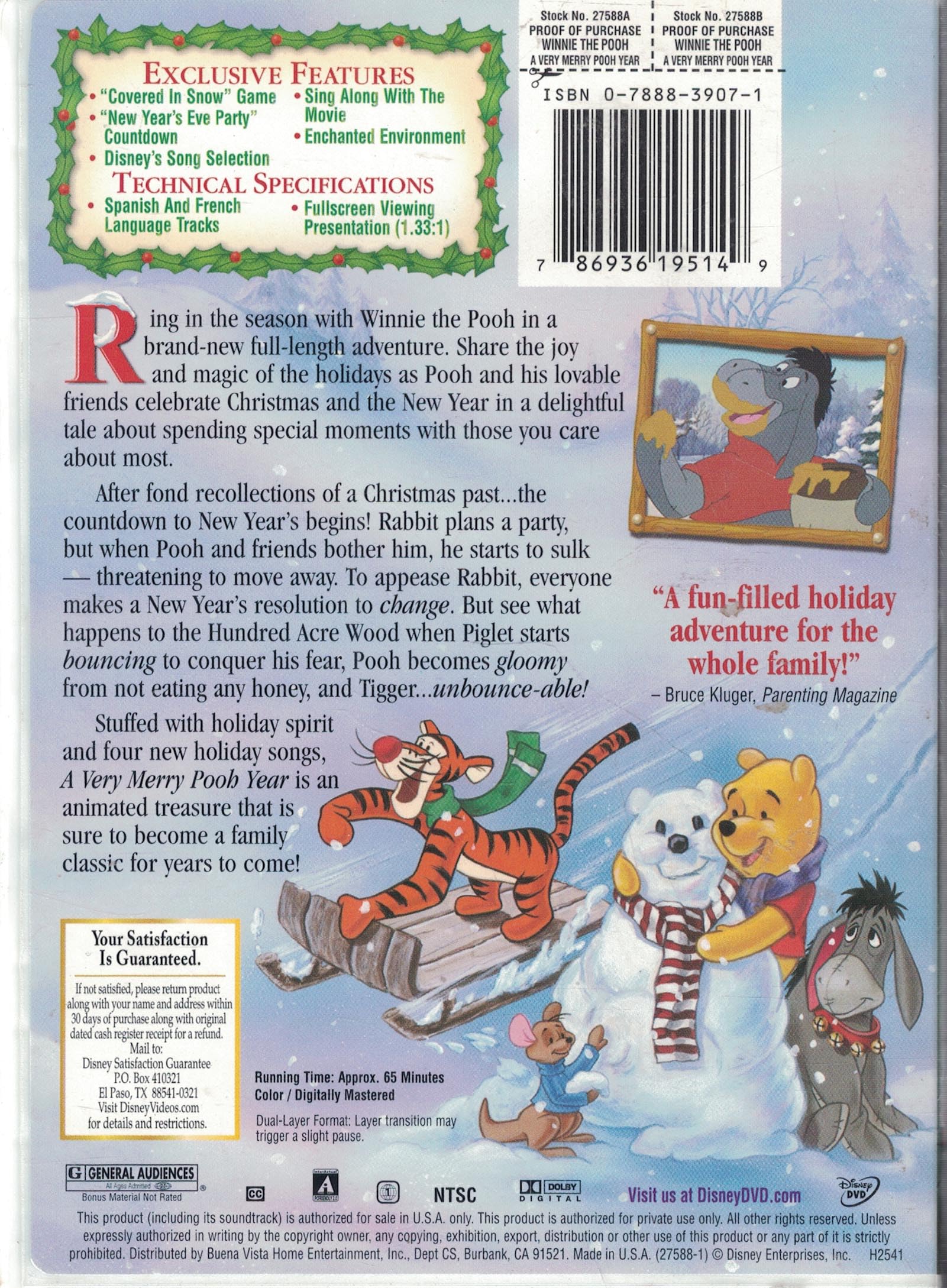 Winnie the Pooh - A Very Merry Pooh Year used book depot