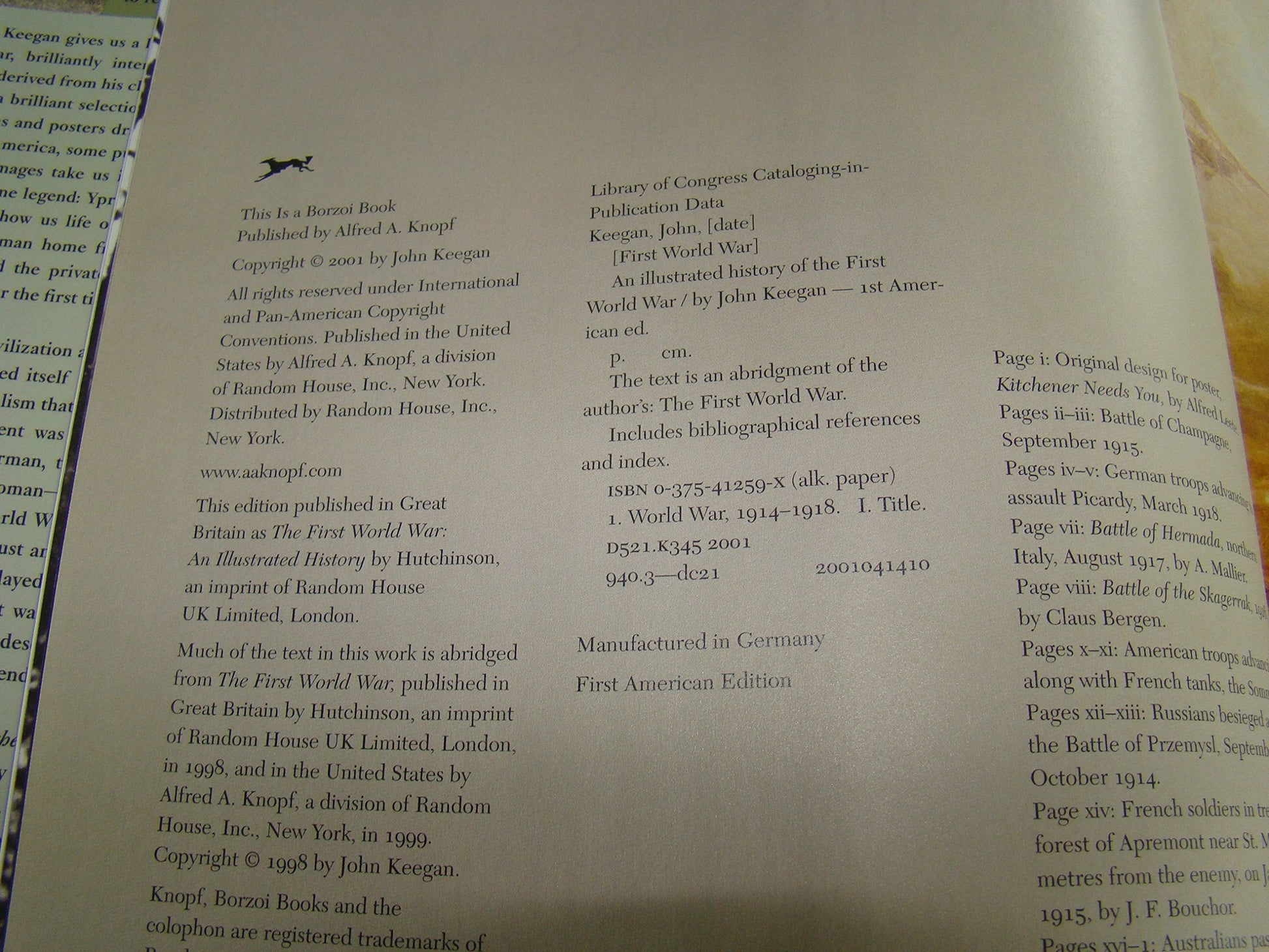 An Illustrated History of the First World War used book depot