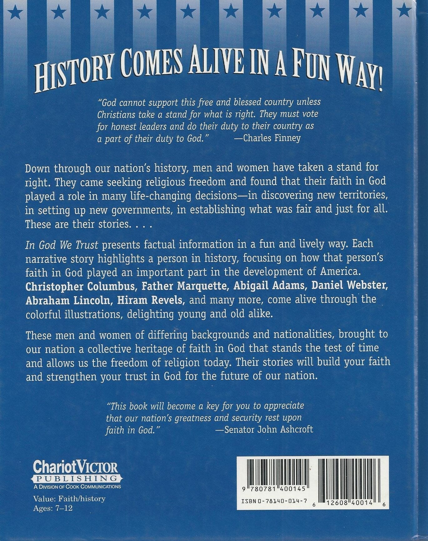 In God We Trust: Stories of Faith in American History used book depot