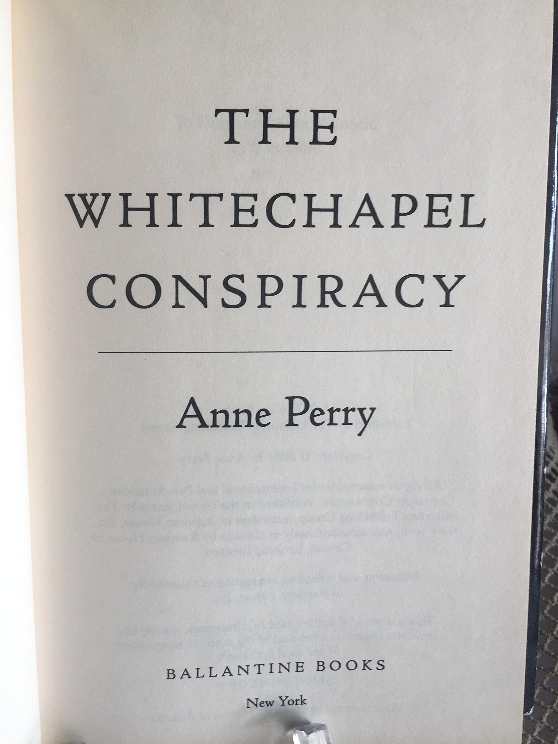The Whitechapel Conspiracy (Thomas Pitt, Book 21) used book depot