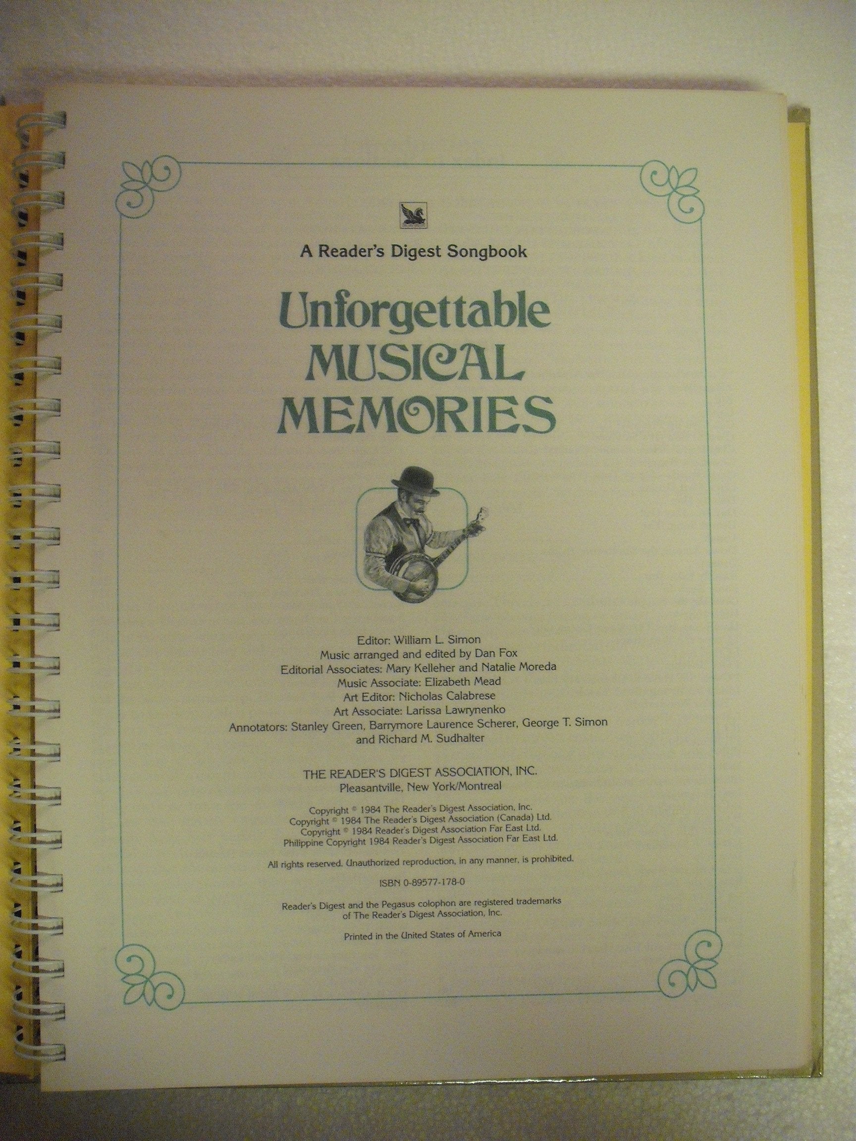 Unforgettable Musical Memories used book depot