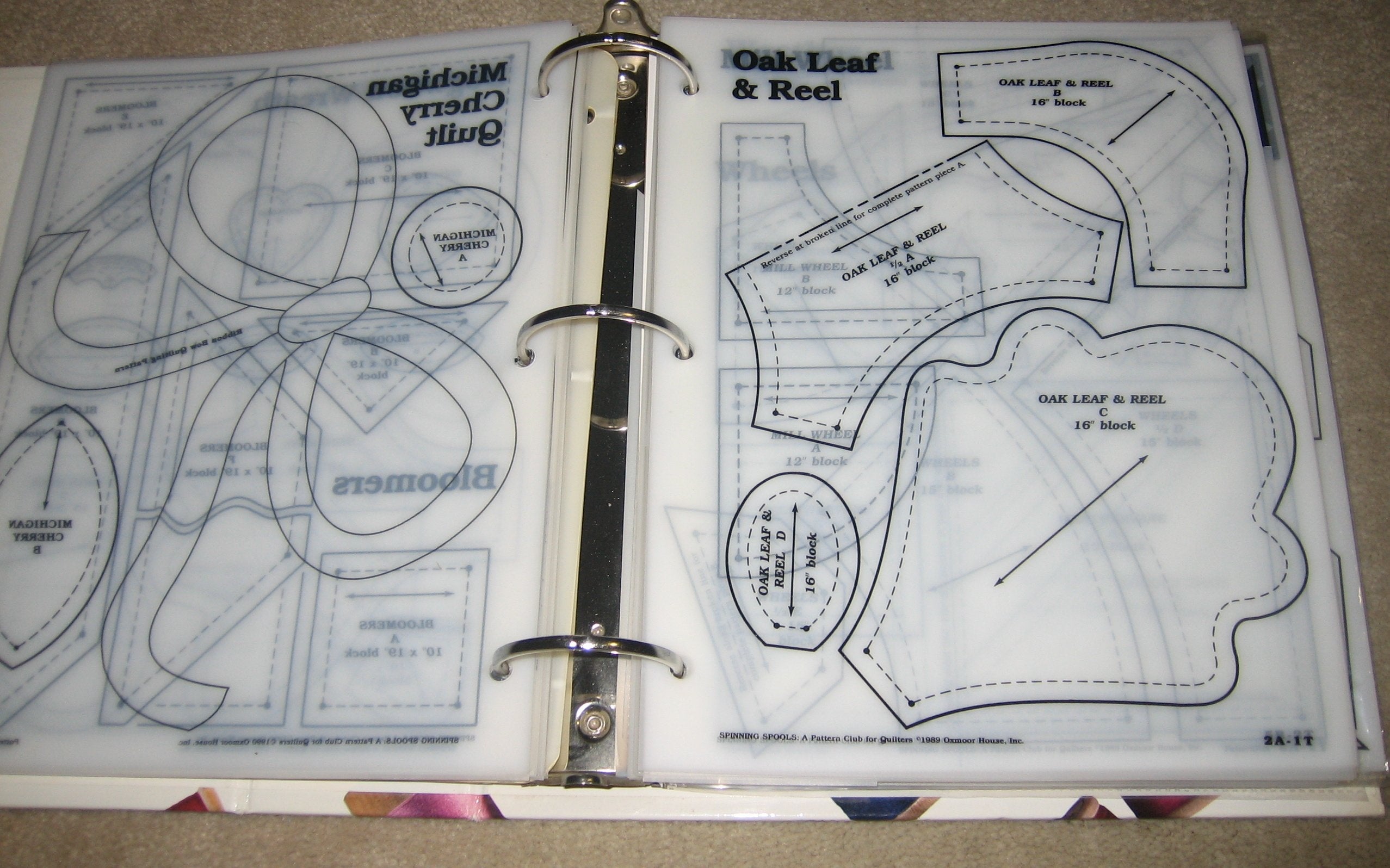 Georgia Bonesteel's Spinning Spools 2 Volume Set (A Pattern Club for Quilters) used book depot