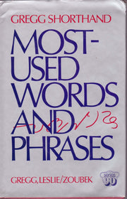 Gregg Shorthand Most-Used Words and Phrases; Series 90 used book depot