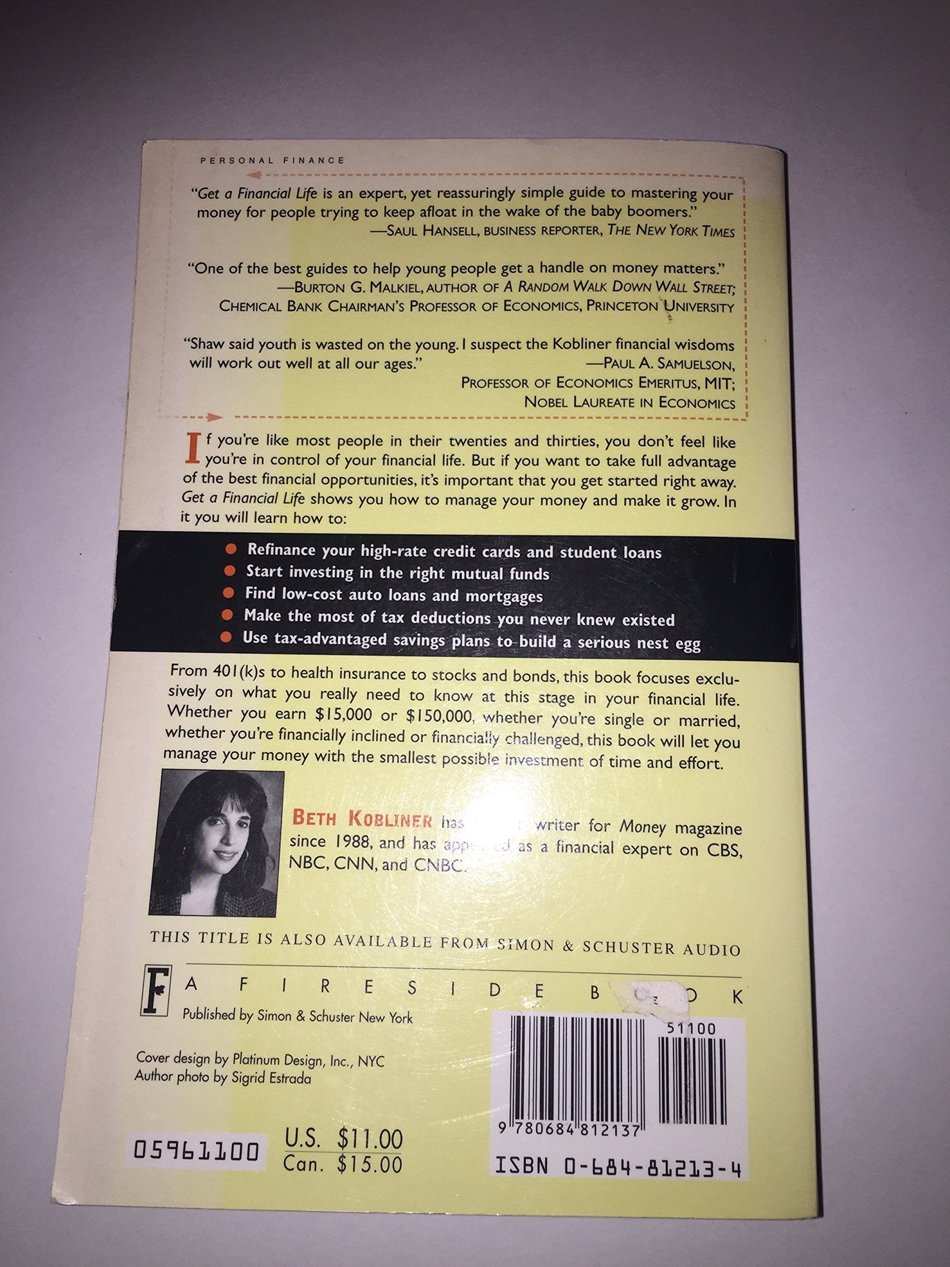 Get a Financial Life: Personal Finance in Your Twenties and Thirties used book depot