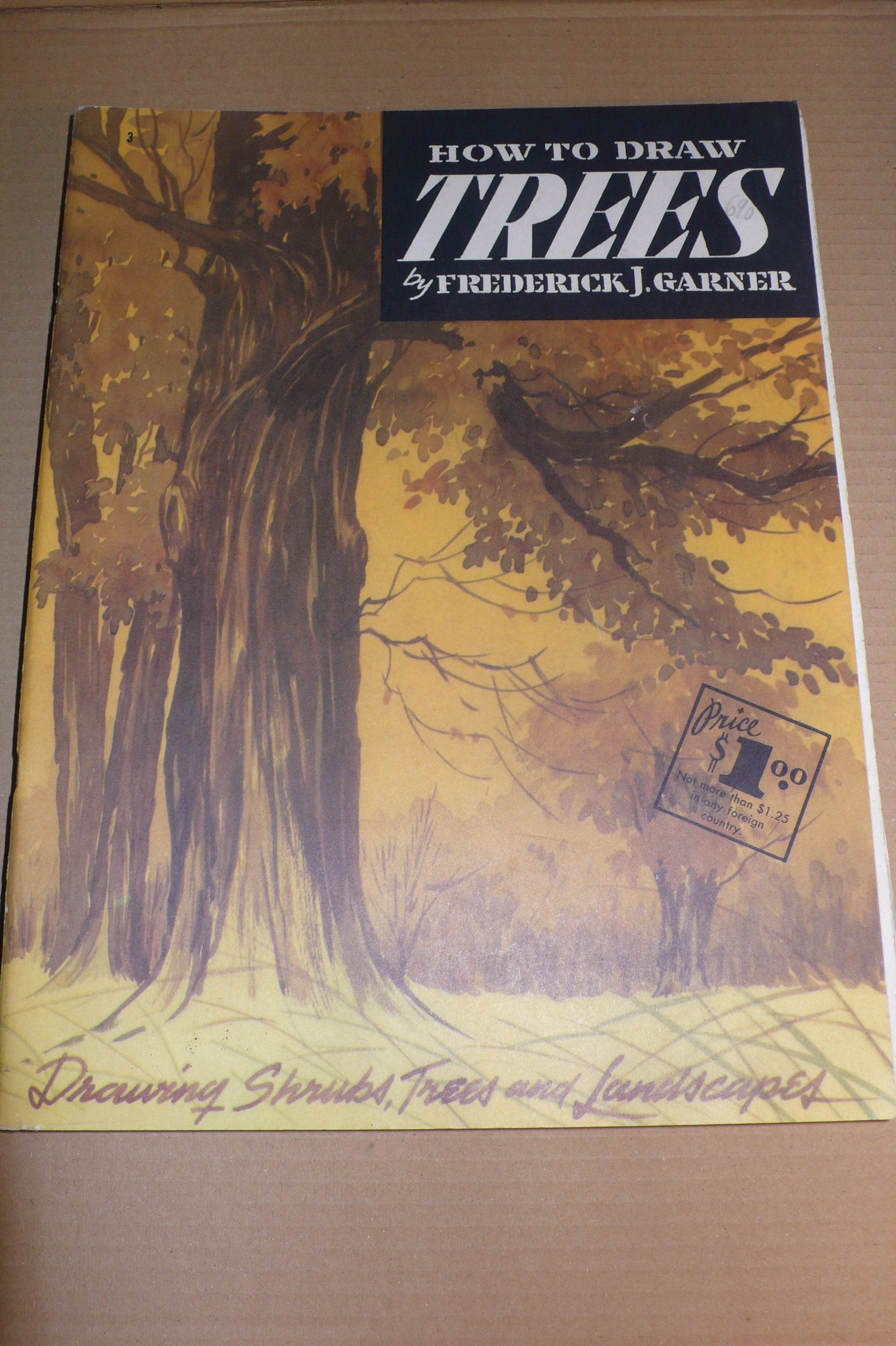 How to Draw Trees : Drawing Shrubs, Trees and Landscapes used book depot