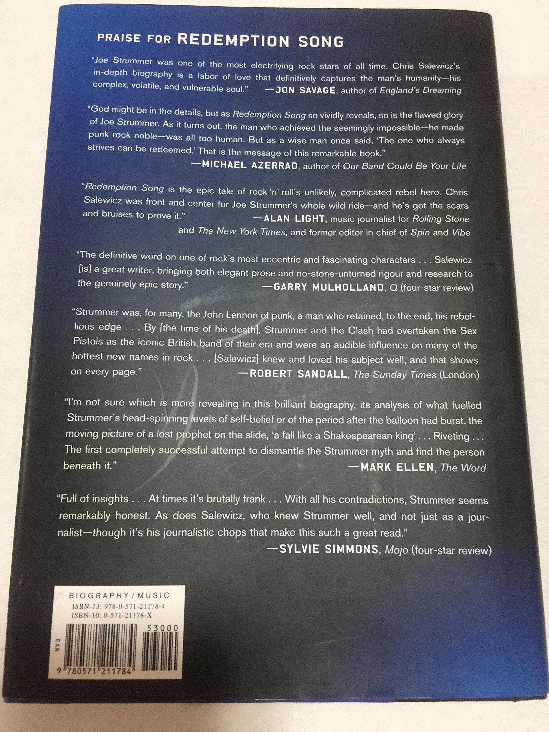Redemption Song: The Ballad of Joe Strummer used book depot