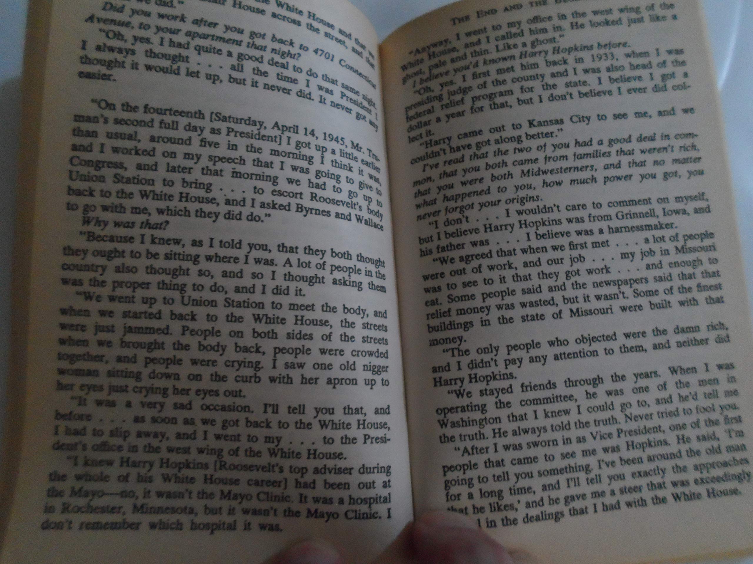 Plain speaking: an oral biography of harry s. truman