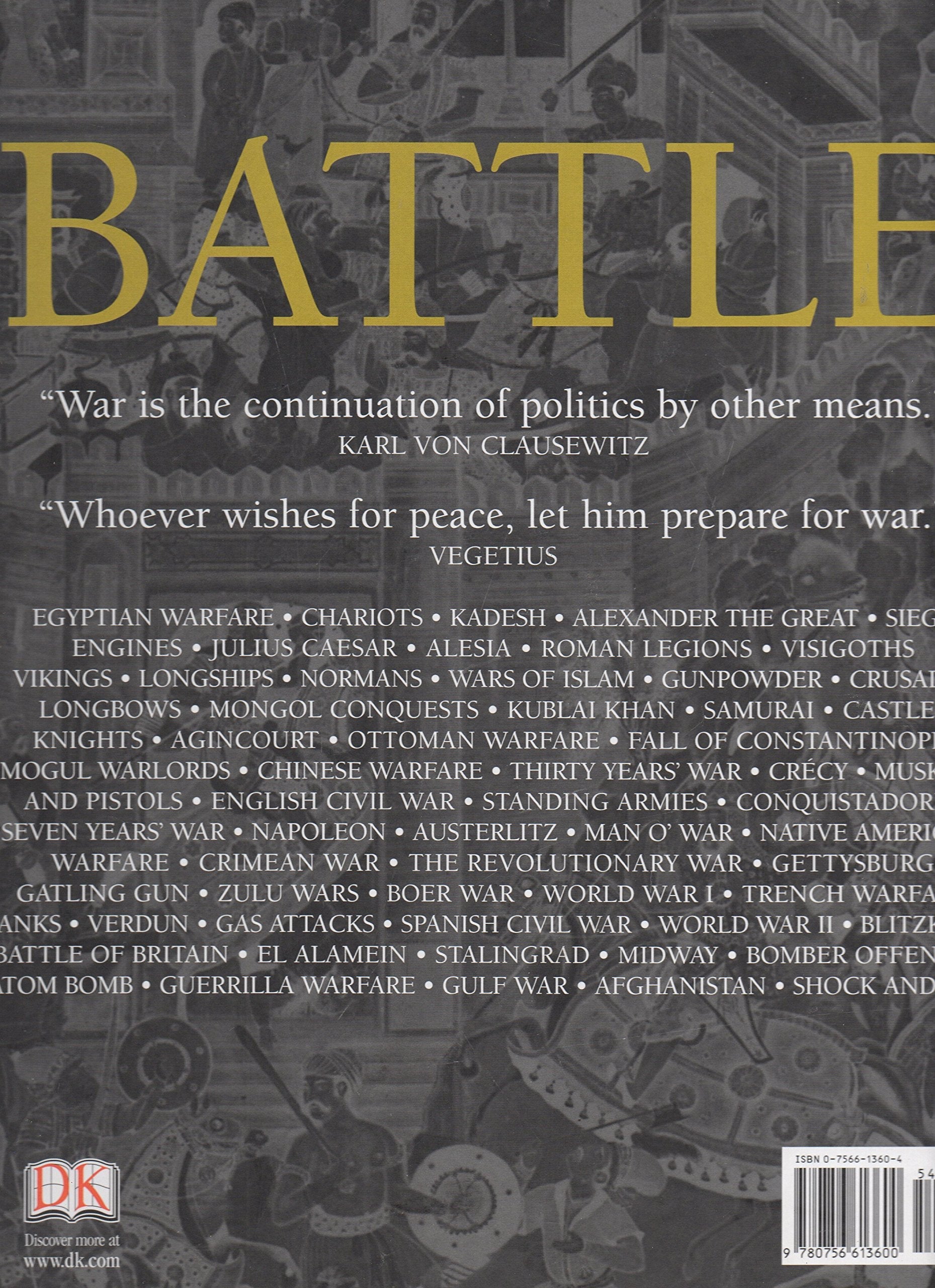 Battle: A Visual Journey Through 5000 Years of Combat used book depot