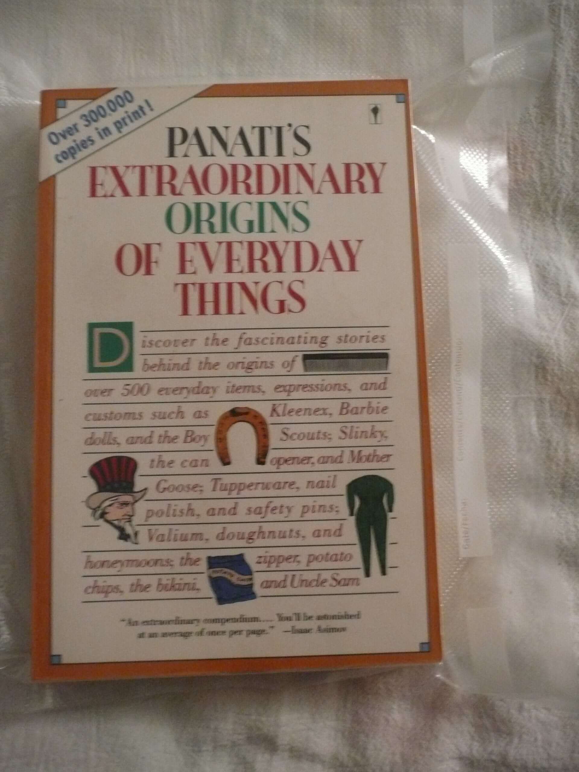 Panati's Extraordinary Origins of Everyday Things used book depot