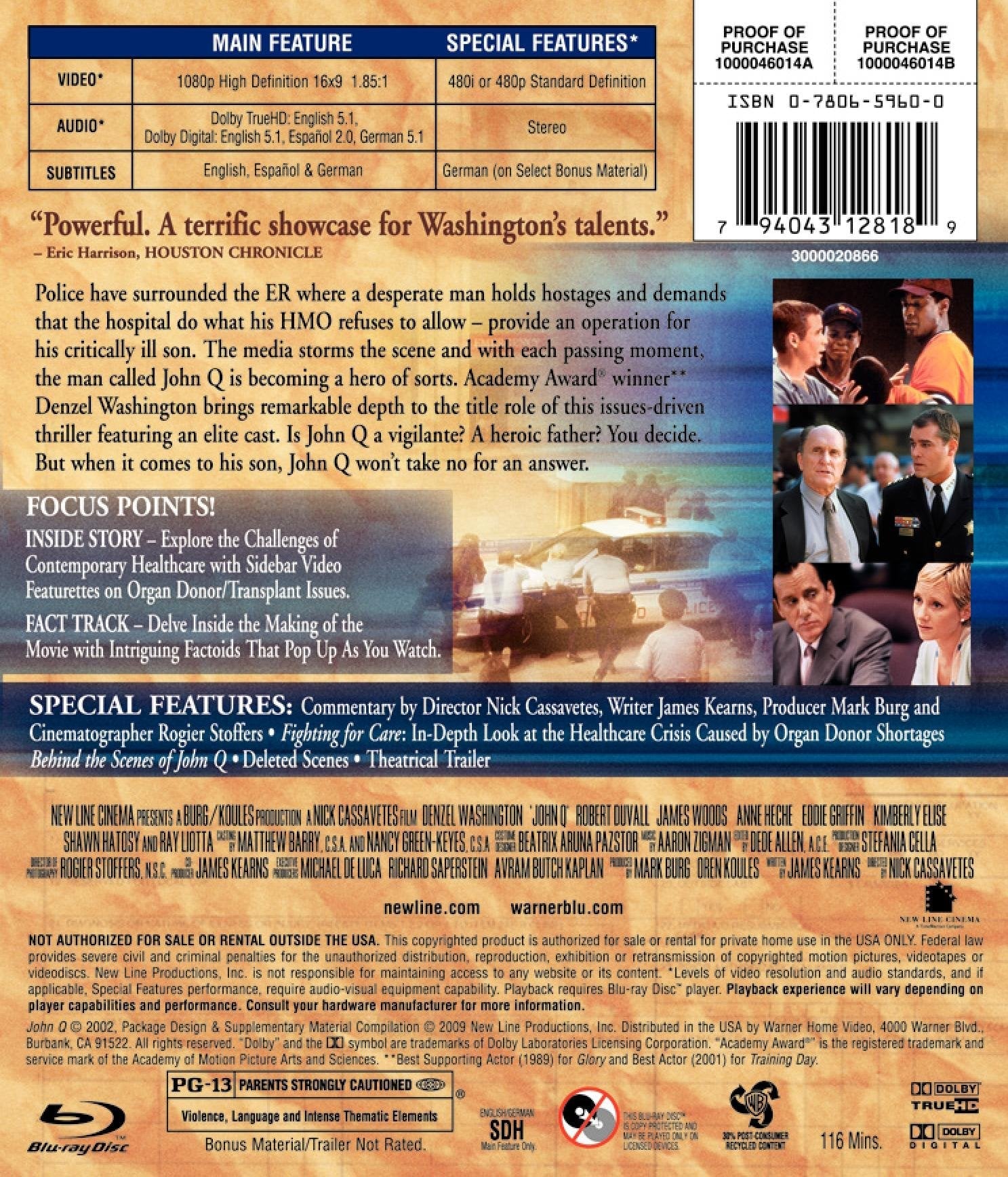 John Q [Blu-ray] used book depot