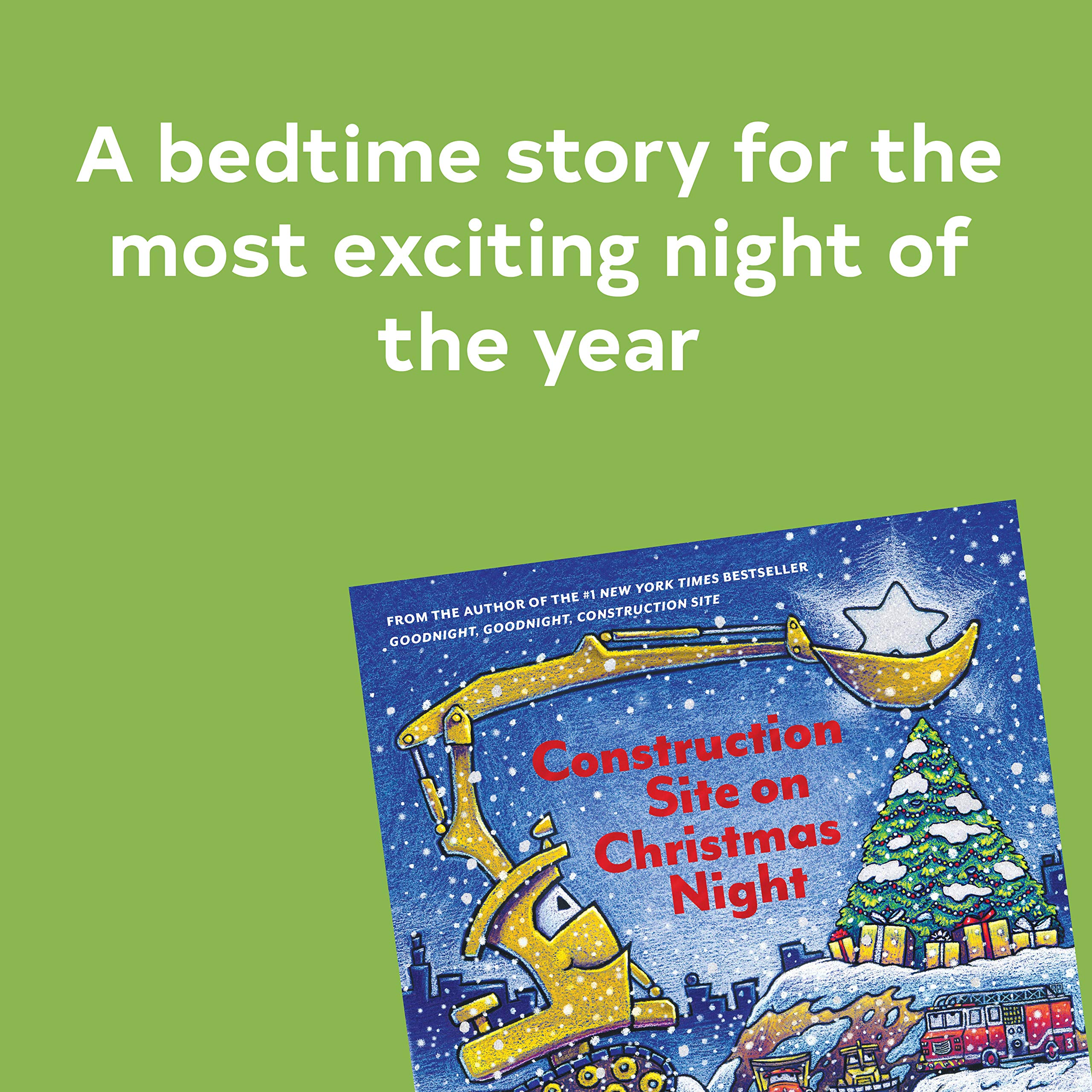 Construction Site on Christmas Night: (Christmas Book for Kids, Children's Book, Holiday Picture Book) (Goodnight Construction Site) used book depot