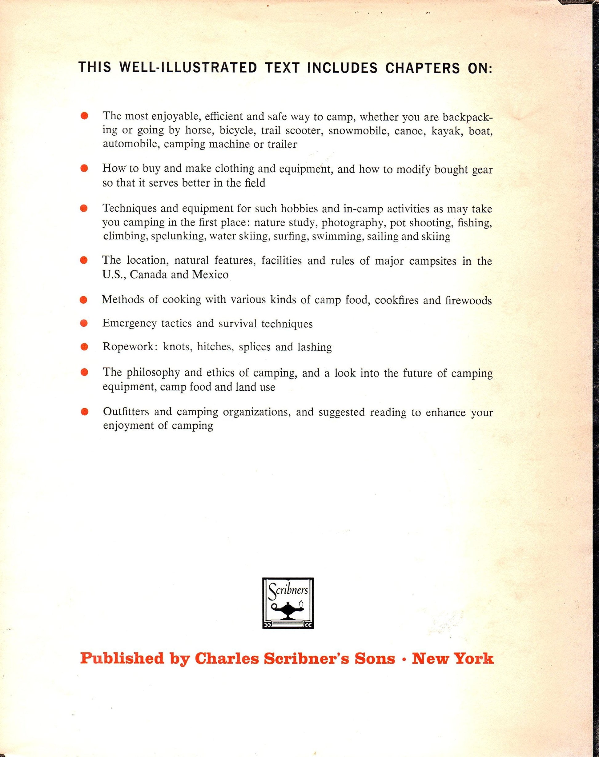 AMERICAS CAMPING BOOKS used book depot