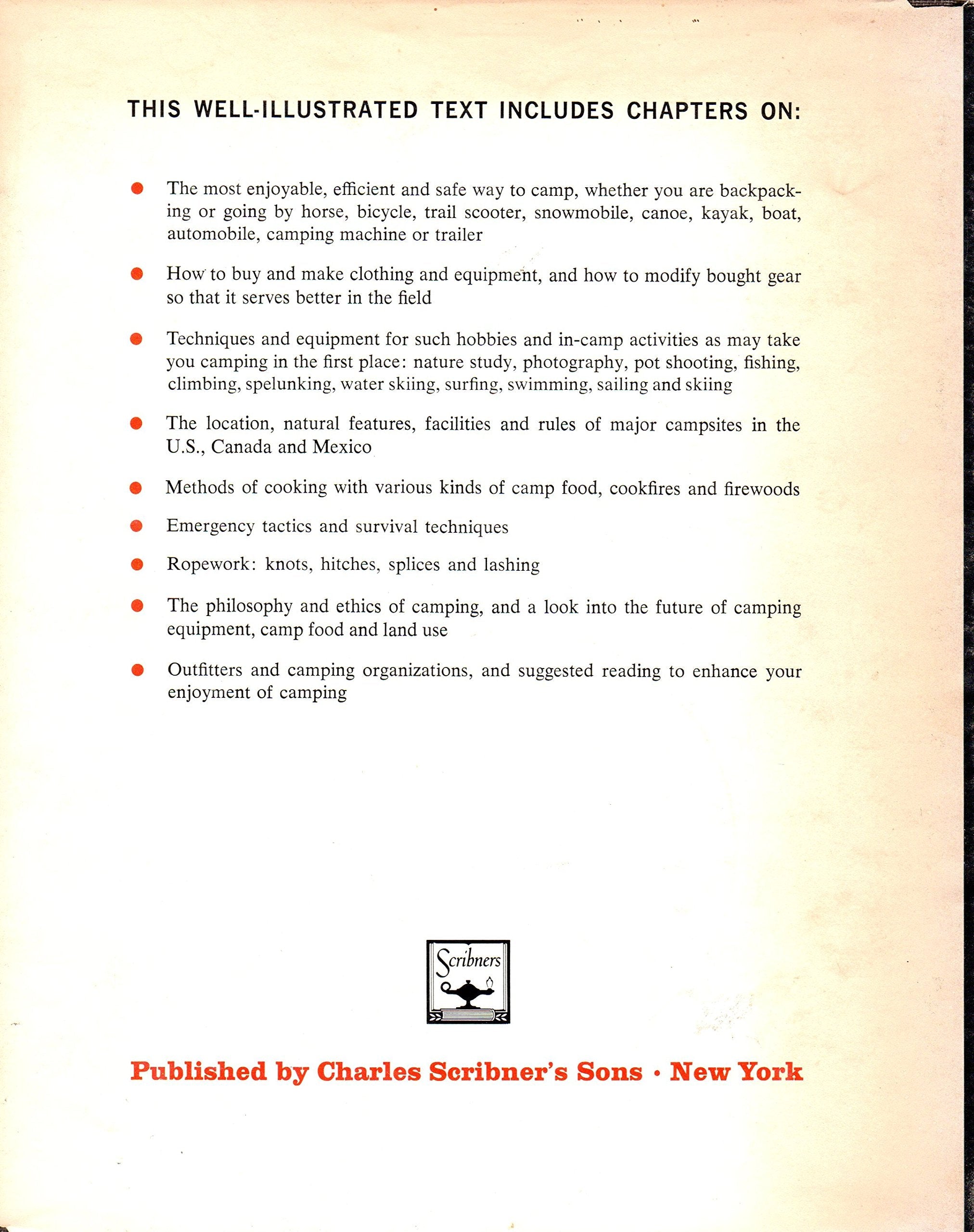 AMERICAS CAMPING BOOKS used book depot