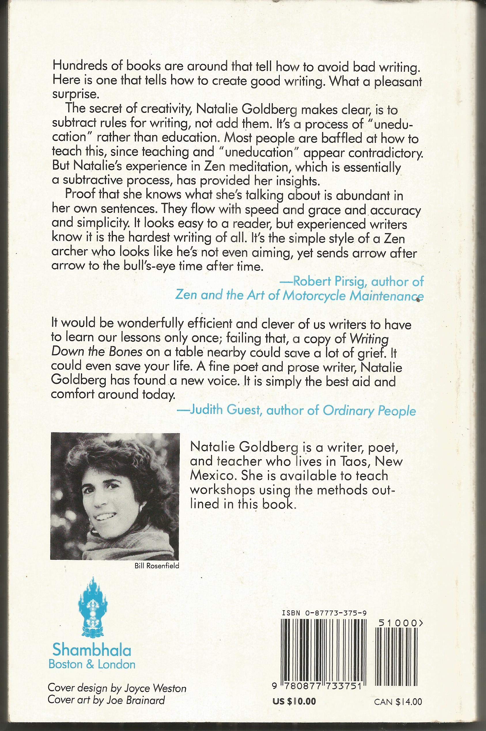 Writing Down the Bones: Freeing the Writer Within